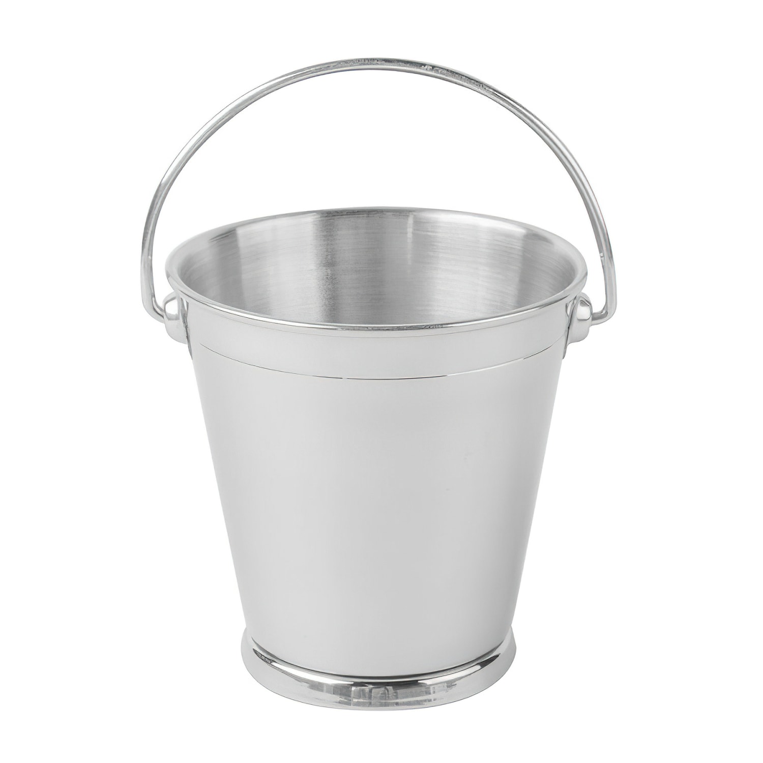 GET 4-80800 5 3/25 oz Mini Serving Pail, Stainless Steel, 2.75"" Dia, Silver, Case of 12