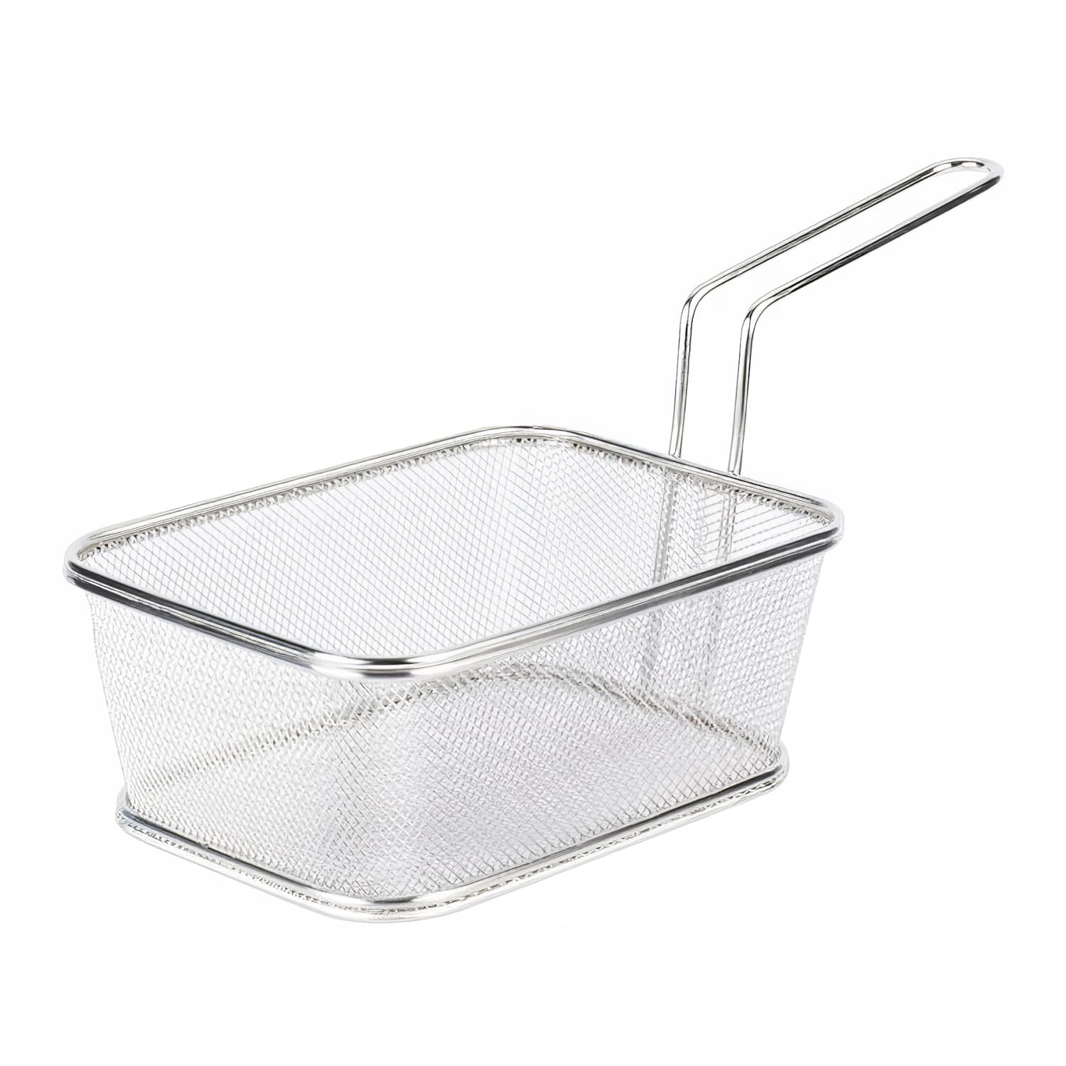 GET 4-818610 Rectangular Fry Basket - 8 x 6 x 5, Stainless Steel, Case of 12