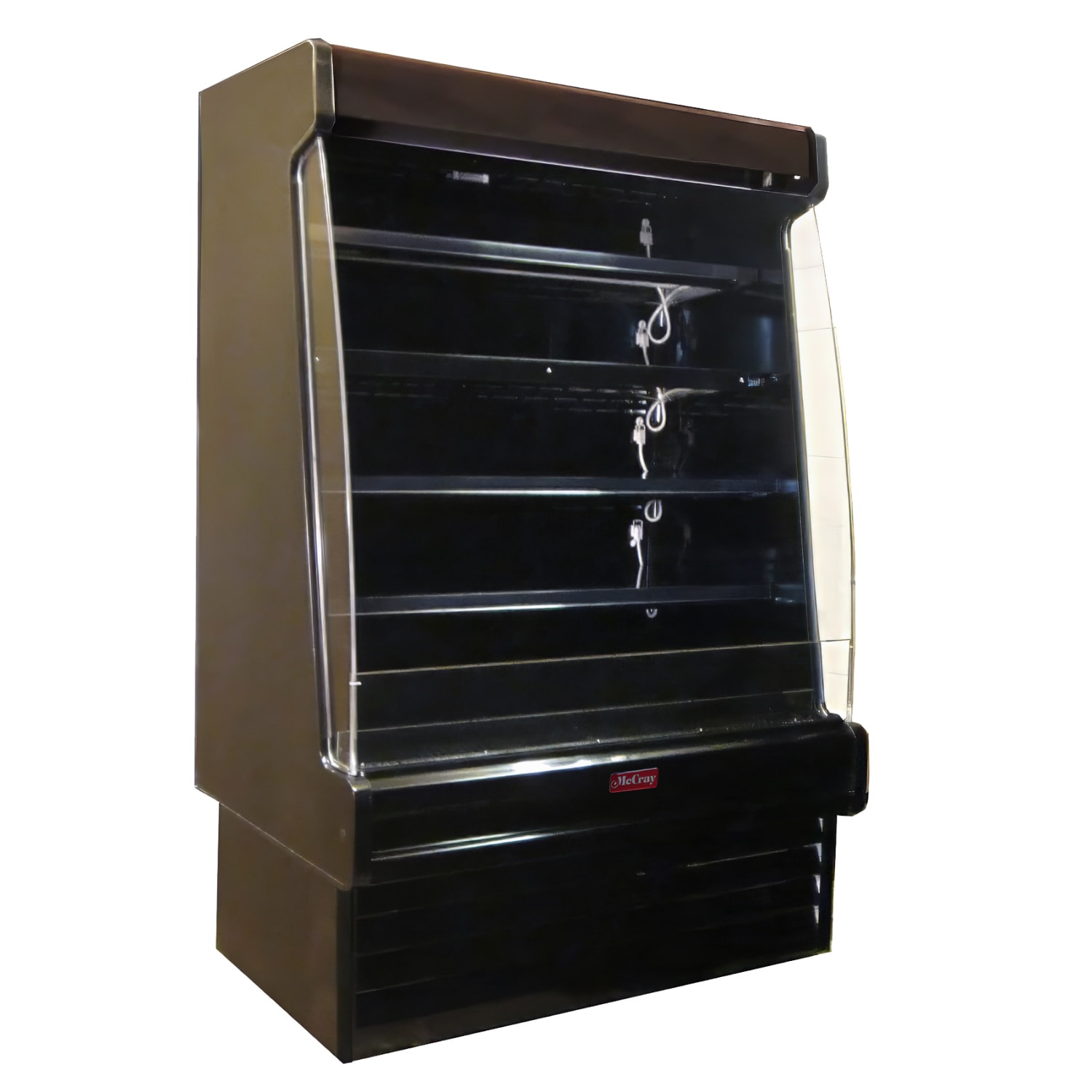 Howard-McCray SC-OD35E-3S-B-LED 39 Vertical Open Air Cooler w/ 4 Levels, 115v, Black