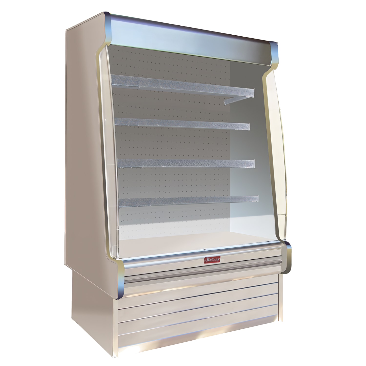 Howard-McCray SC-OD35E-6S-S-LED 75 Vertical Open Air Cooler w/ 4 Levels, 115/208-230v, Silver