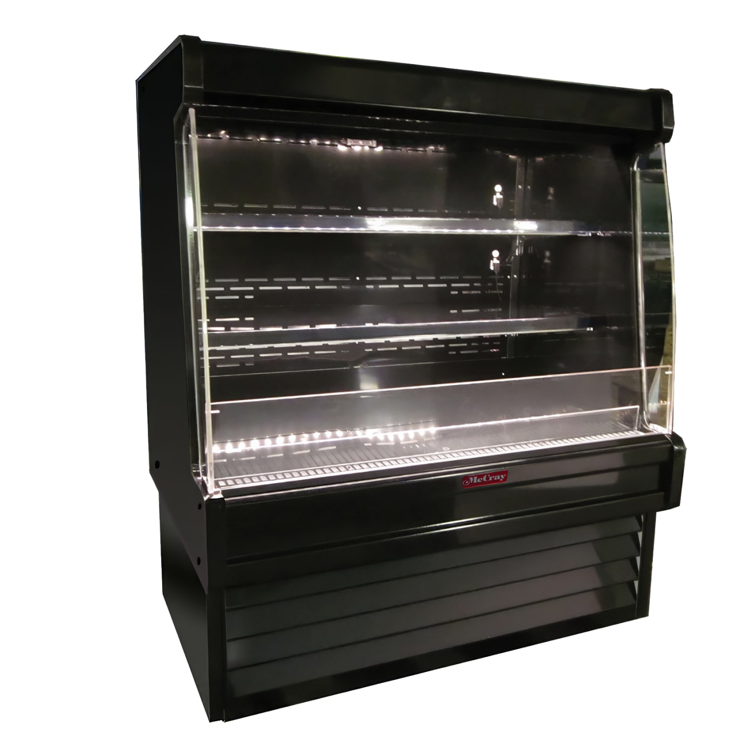 Howard-McCray SC-OP35E-4L-B-LED 51 Vertical Produce Open Air Cooler w/ 2 Levels, 115v, Black