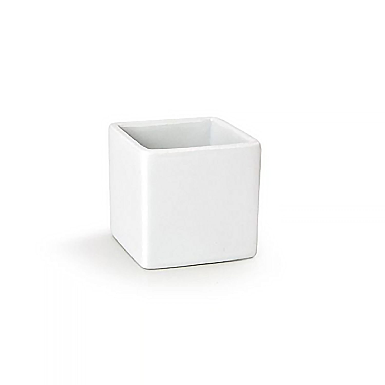 Front of the House ASC015WHP23 3 oz Square Ramekin - Porcelain, White, Case of 12