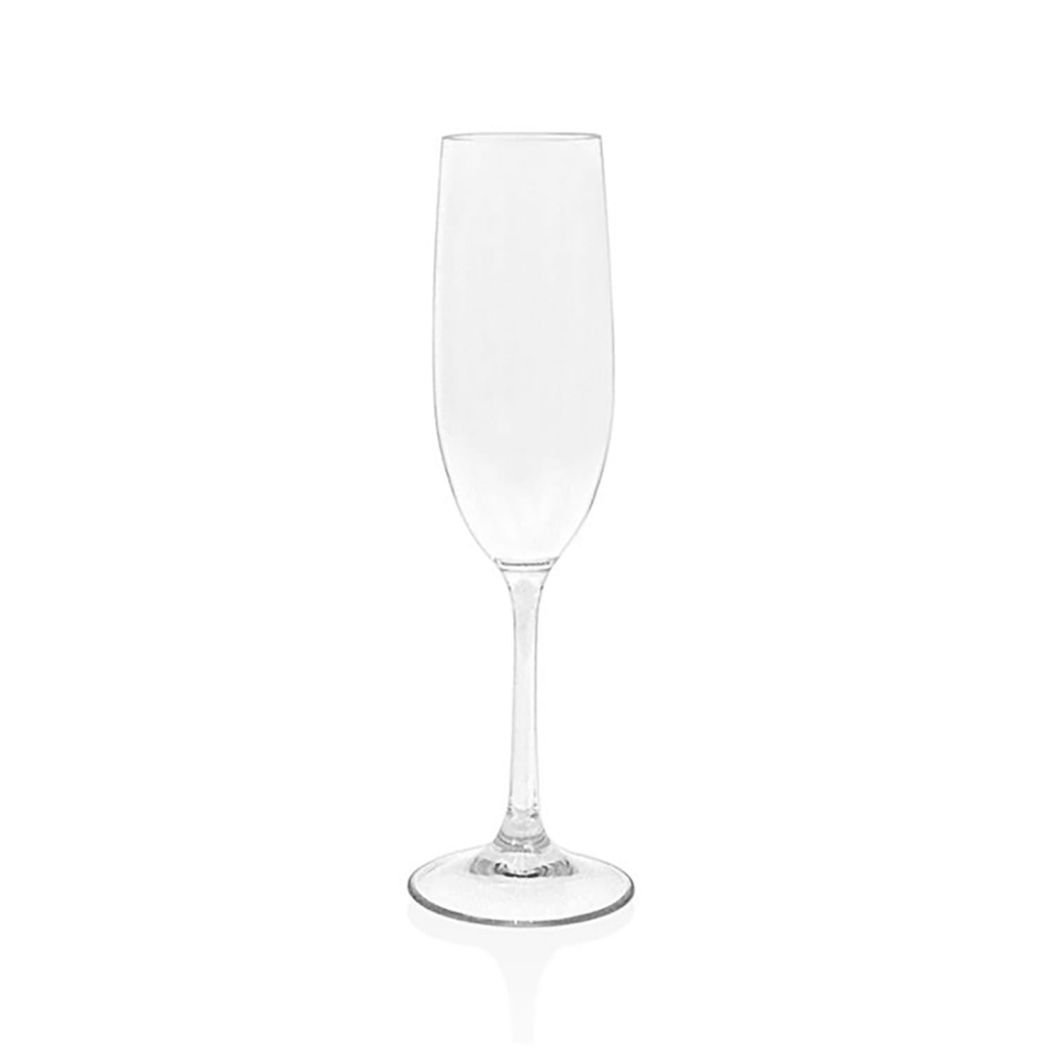 Front of the House ACH002CLT23 9 oz Drinkwise Champagne Flute - Resin, Clear, Case of 12