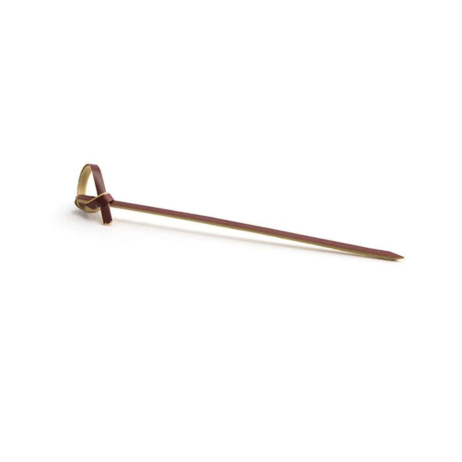 Front of the House AST017RDB83 4 1/2 Bamboo Knot Pick - Sepia, Red, Case of 12