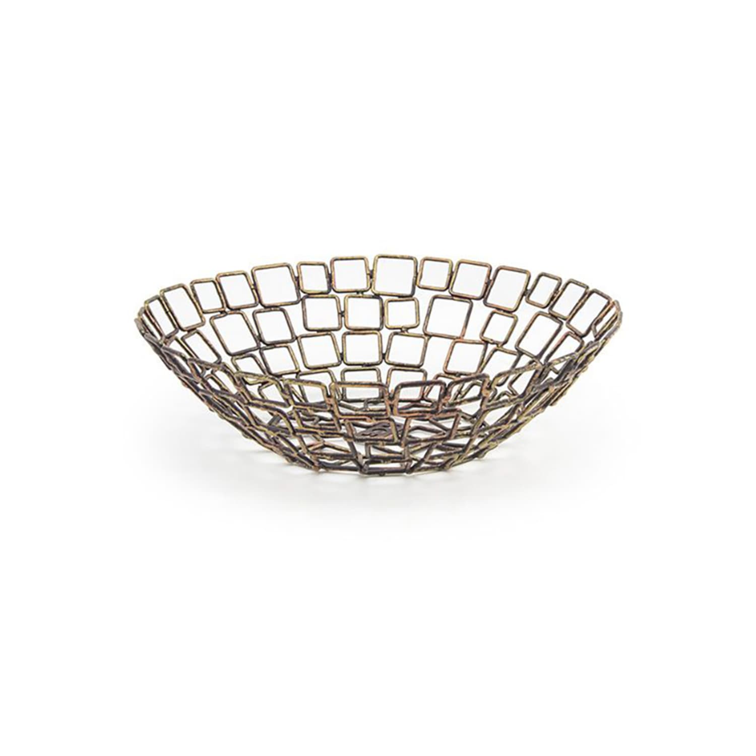 Front of the House BBK011GOI22 10 Round Wireware Basket - Iron, Copper, Case of 6