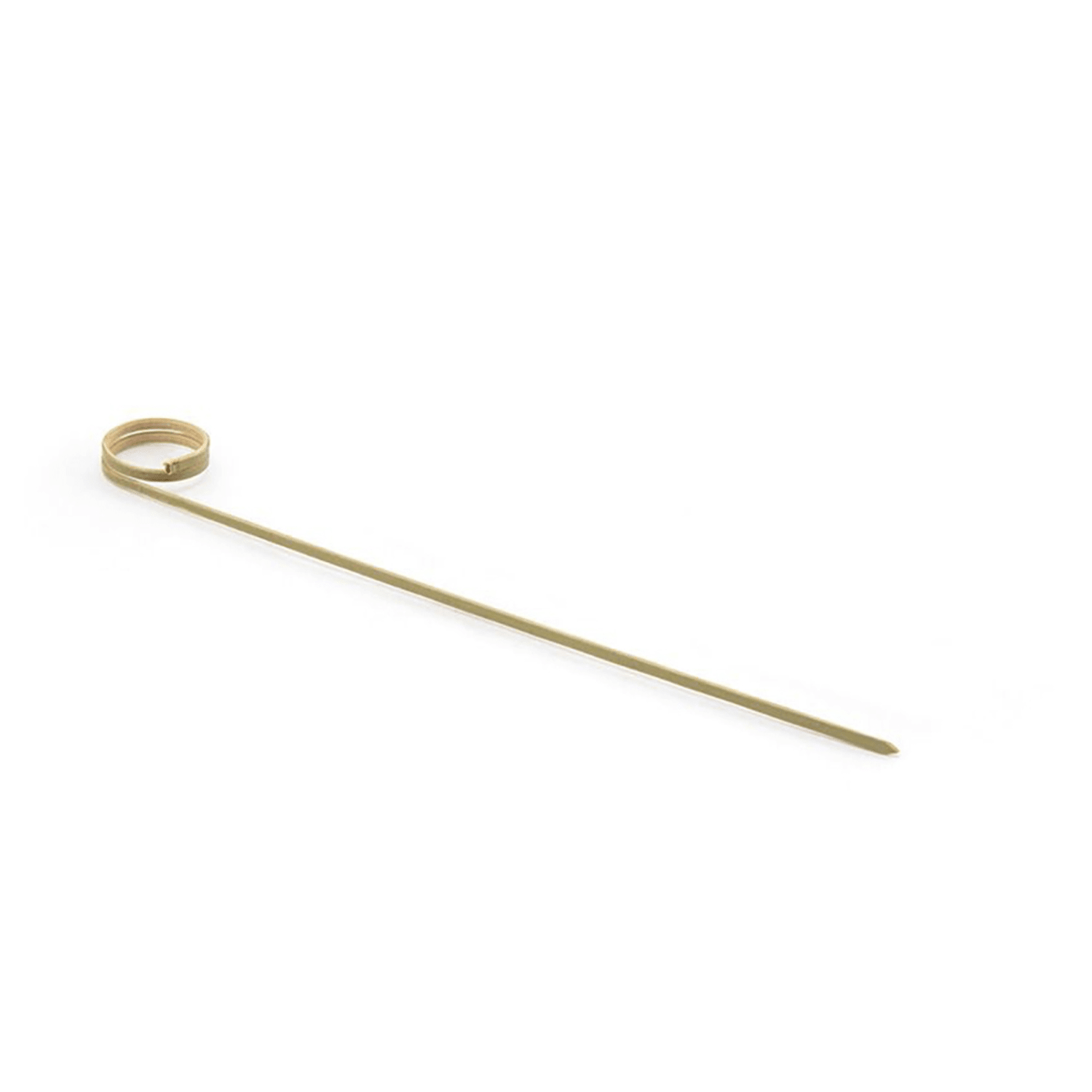 Front of the House AST020NAB83 7 Bamboo Swirl Pick, Green, Case of 12