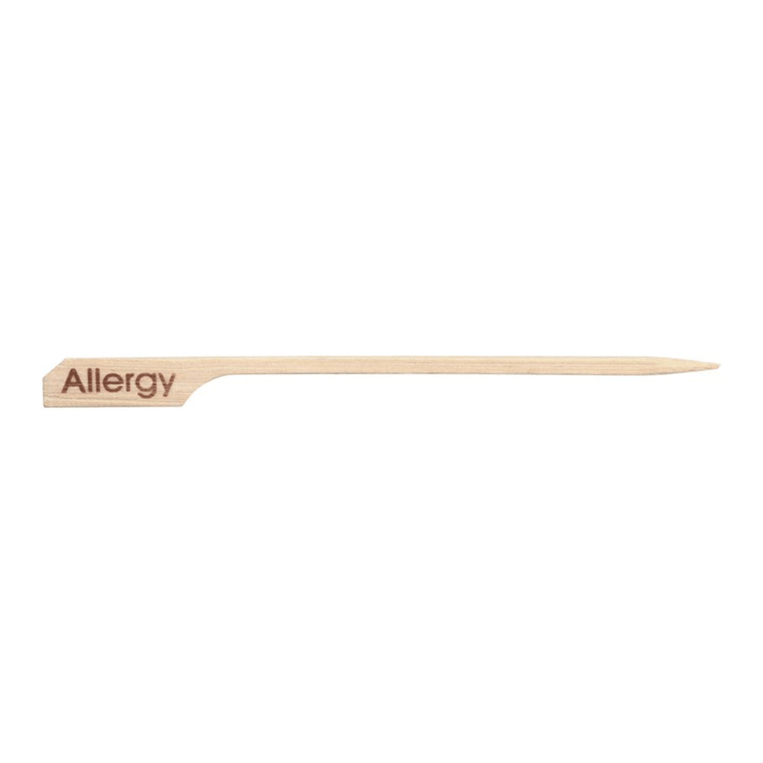 Front of the House AST022NAB83 5 Bamboo Allergy Paddle Pick, Beige, Case of 12