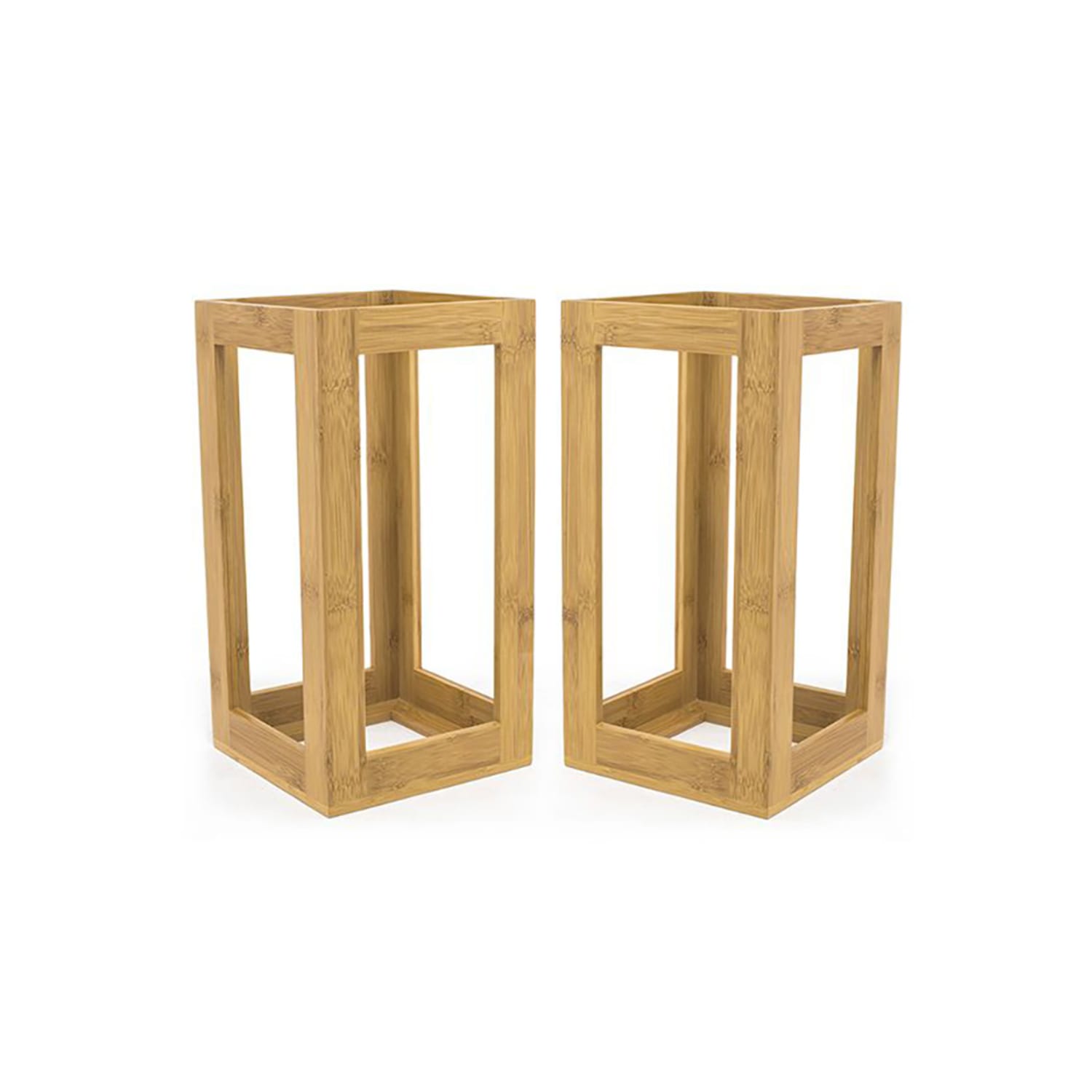 Front of the House BRI010BBB28 2 Piece Buffetware Riser Set - Bamboo, Beige