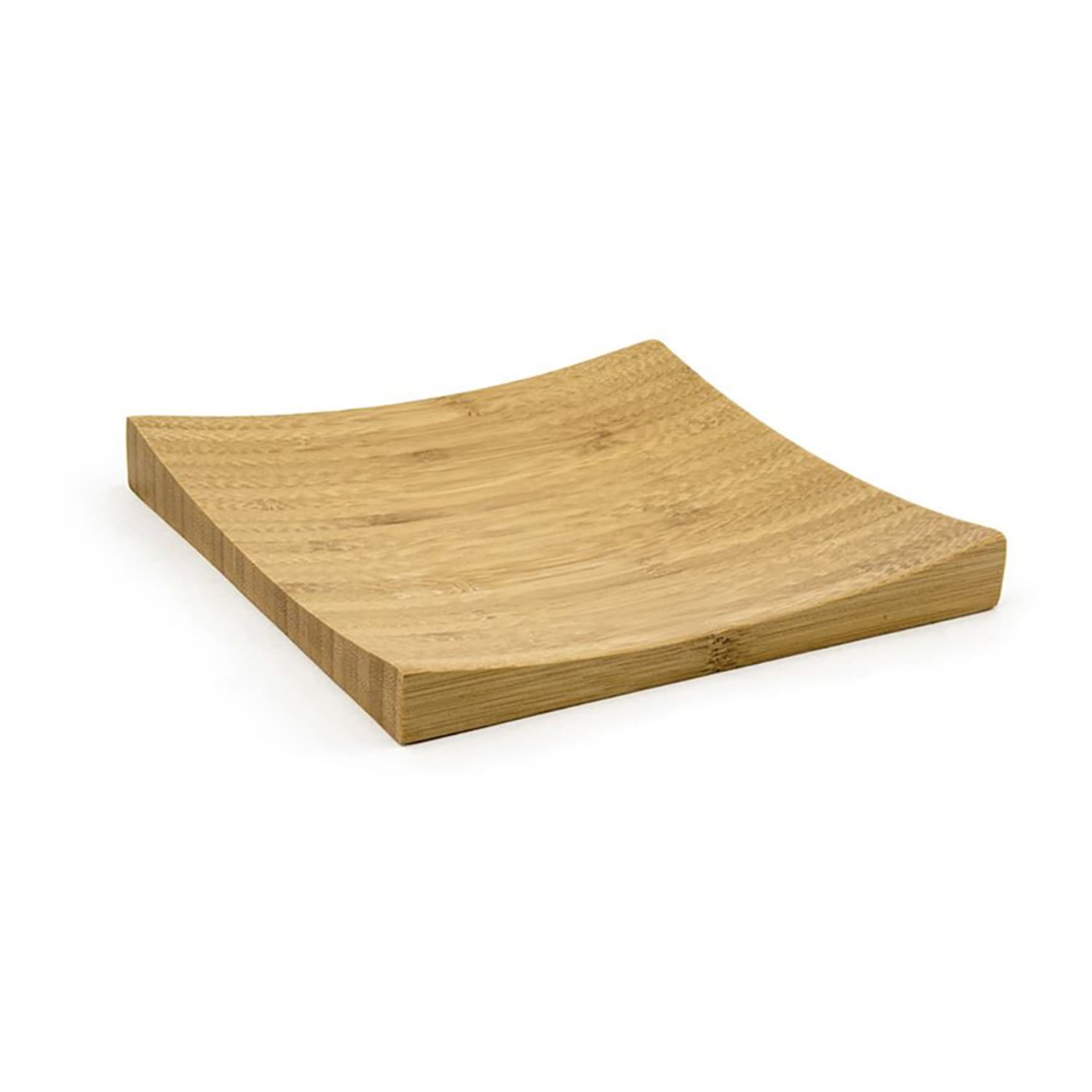 Front of the House DAP049BBB23 6 1/4 Square Servewise Plate - Bamboo, Brown, Case of 12