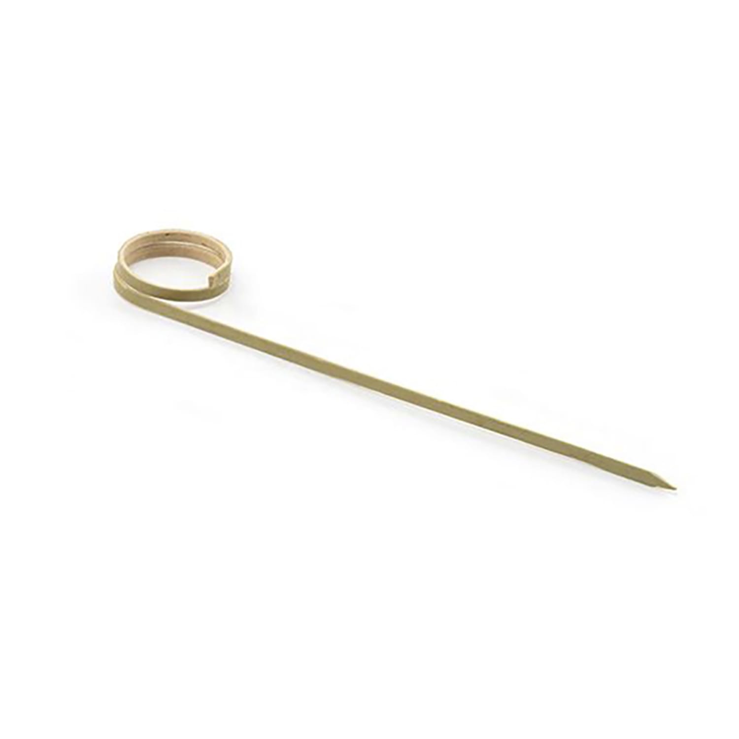 Front of the House AST019NAB83 4 1/2 Bamboo Swirl Pick, Green, Case of 12