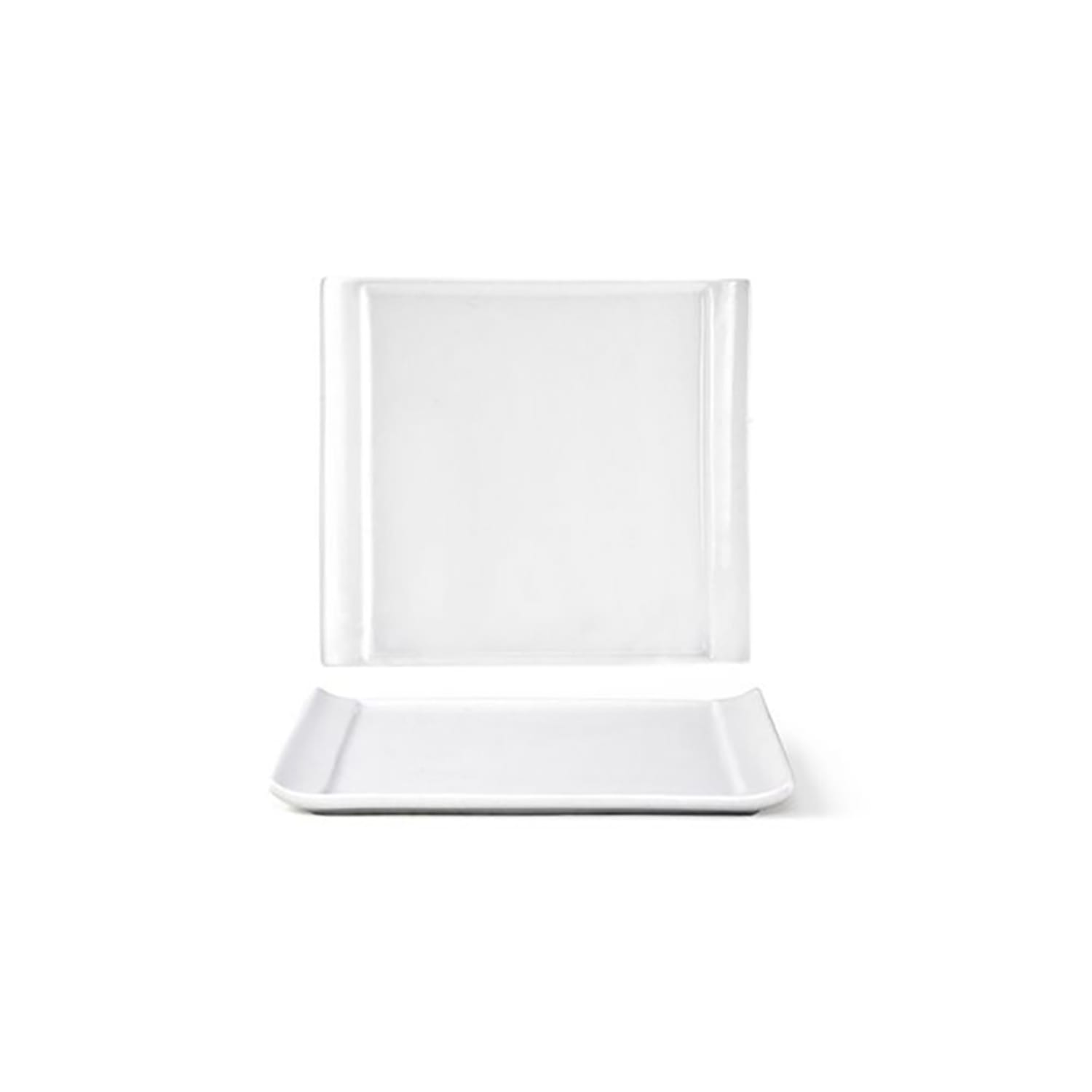 Front of the House DAP036WHP23 5 1/2 Square Nouvelle Plate - Porcelain, White, Case of 12