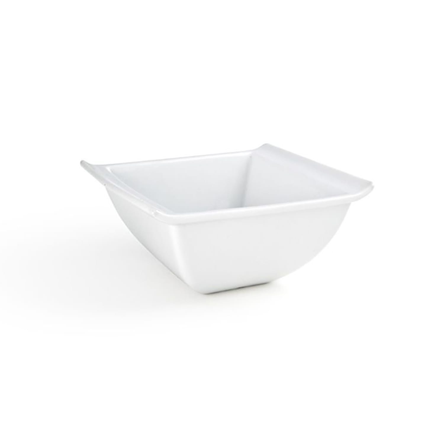 Front of the House DBO092WHP22 18 oz Square Nouvelle Bowl - Porcelain, White, Case of 6