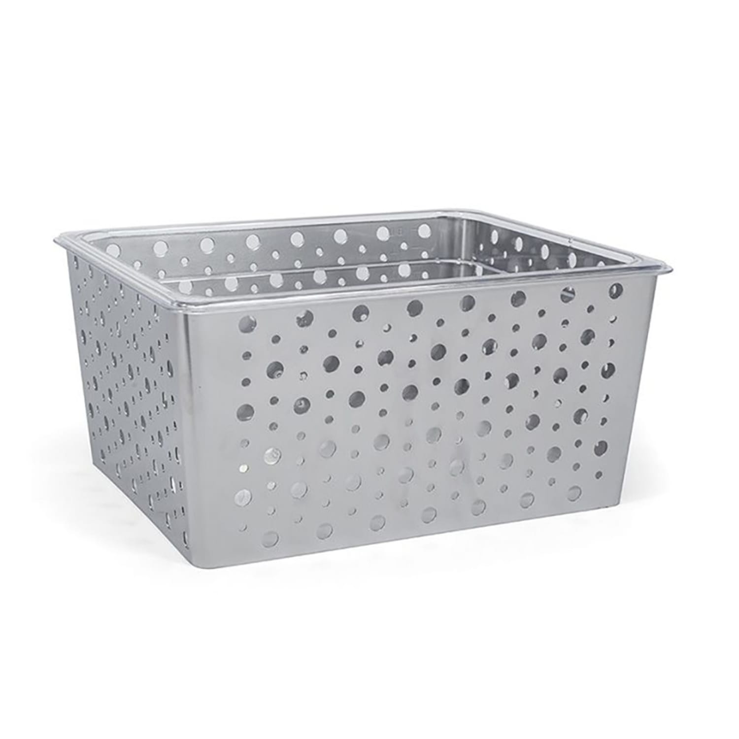 Front of the House BHO116BCI20 Rectangular Ice Housing / Pan Set- 12 1/2 x 10 x 6, Iron, Silver
