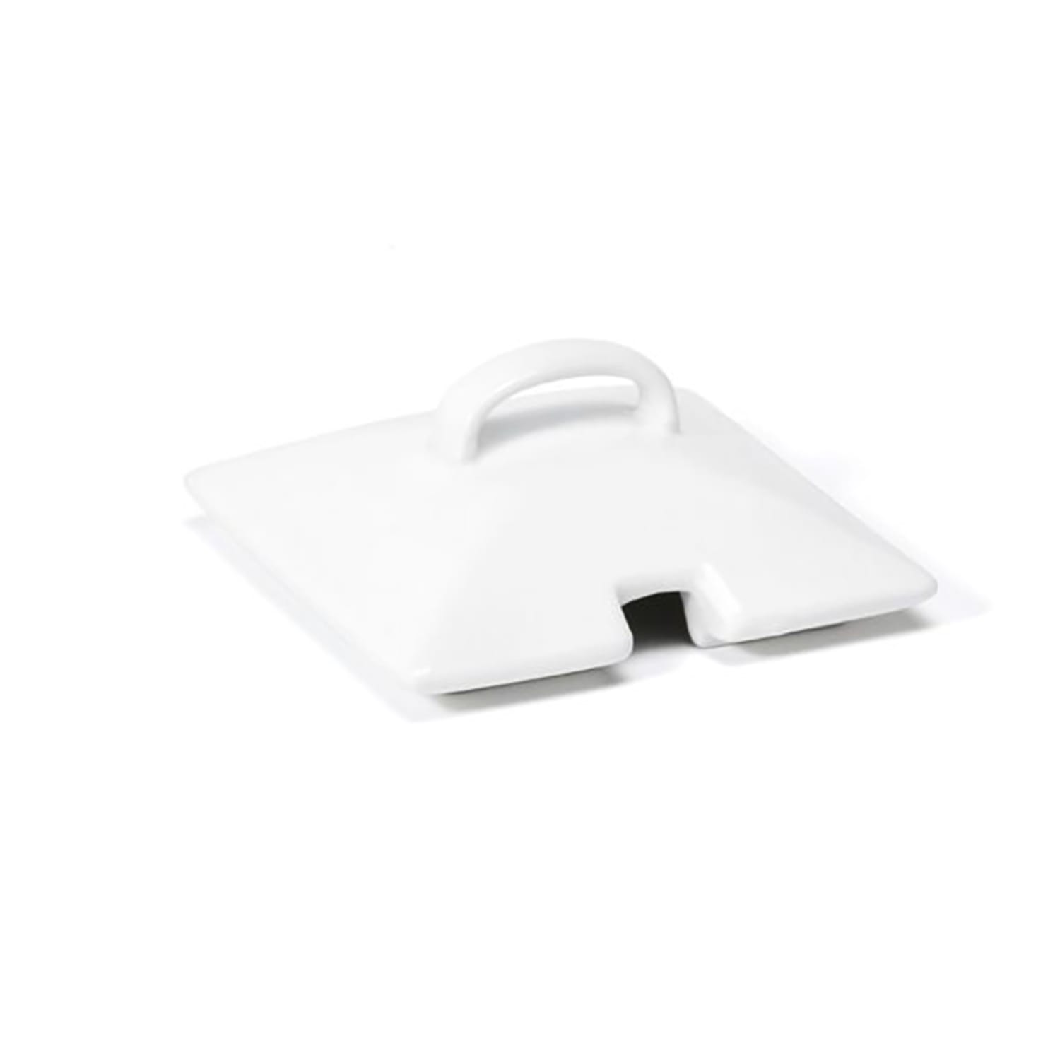 Front of the House DBO100WHP23 Notched Lift Off Lid for 4 x 4 Porcelain Jars, White, Case of 12
