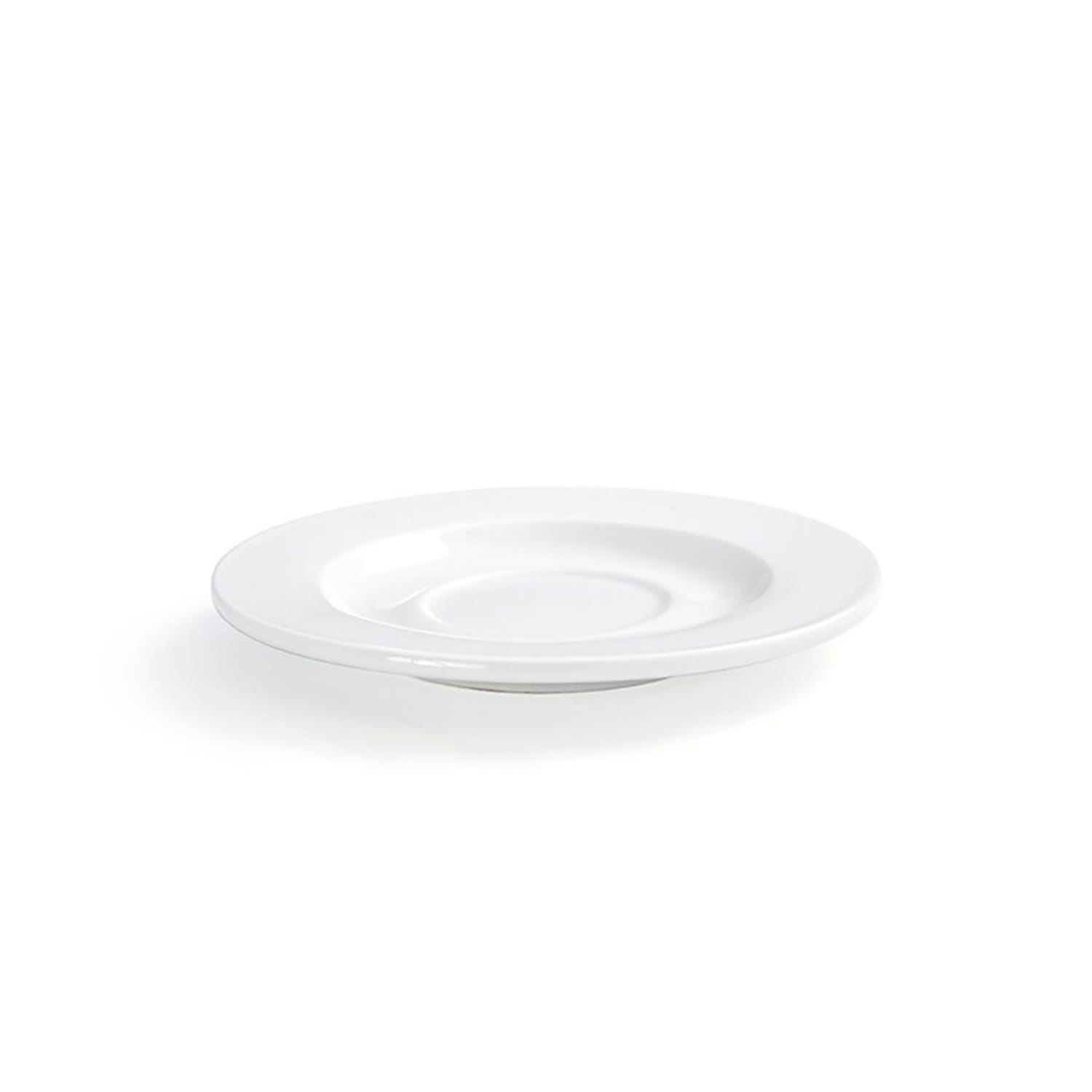 Front of the House DCS044WHP23 6 Round Monaco Saucer - Porcelain, White, Case of 12