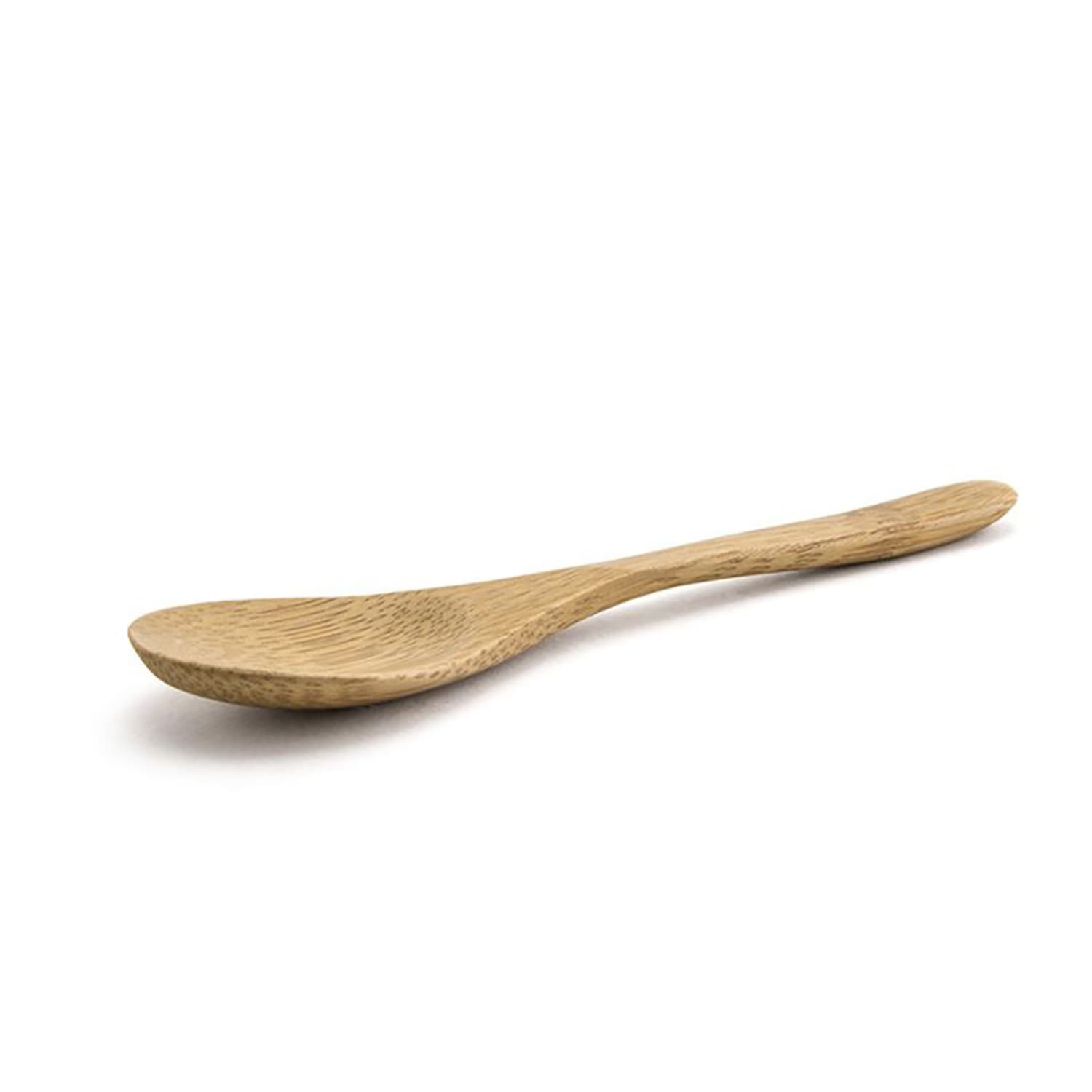 Front of the House BUT018BBB93 5 1/2 Solid Serving Spoon - Bamboo, Brown, Case of 12