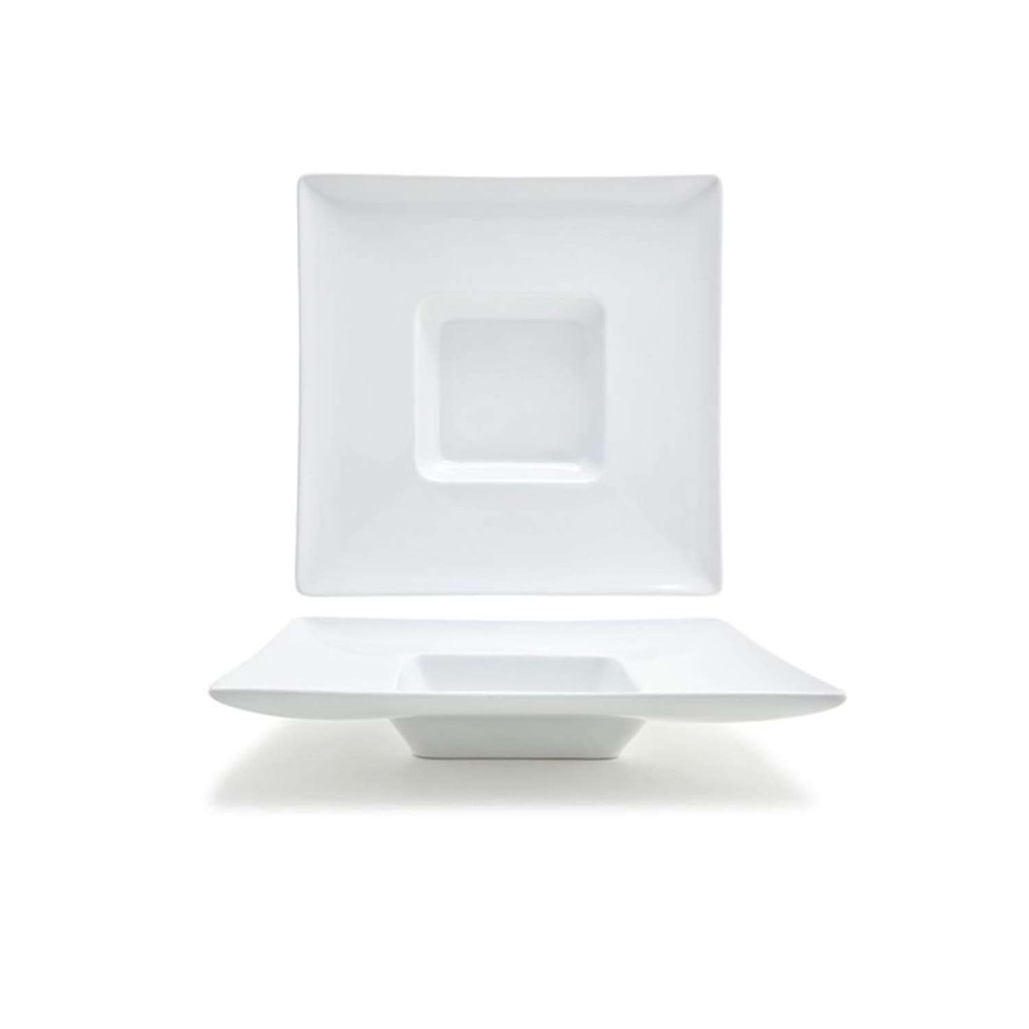 Front of the House DBO093WHP22 8 oz Square Mod Bowl - Porcelain, White, Case of 6