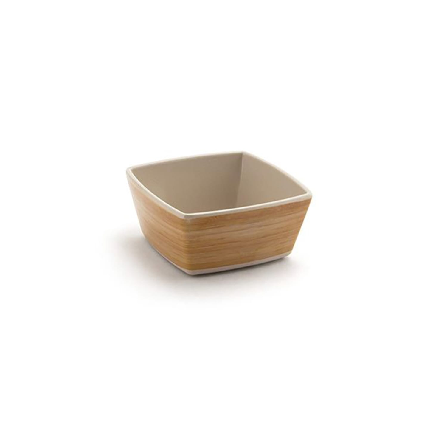 Front of the House DBO115BBB23 8 oz Square Mod Bowl - Bamboo, Natural, Brown, Case of 12