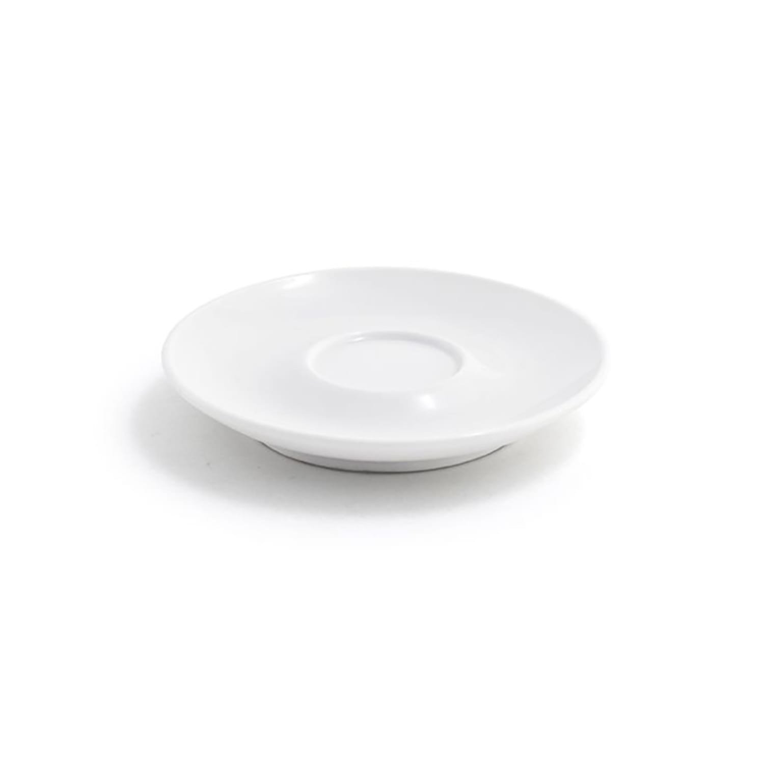 Front of the House DCS016WHP23 4 3/4 Round Milano Saucer - Porcelain, White, Case of 12