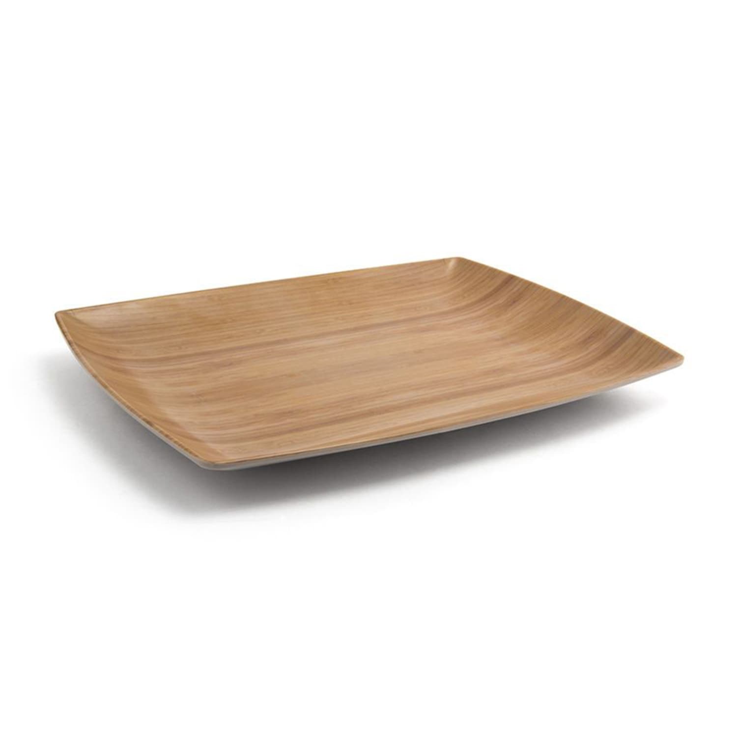 Front of the House DDP041BBB22 Rectangular Mod Plate - 12 x 9, Bamboo, Natural, Brown, Case of 6
