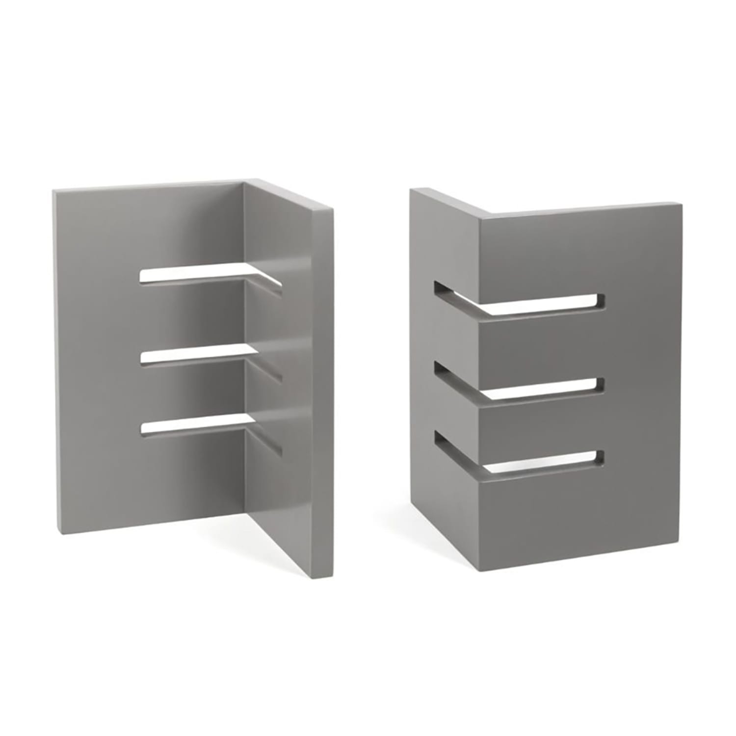 Front of the House BHO144GYB20 2 Piece Buffetware Riser Set - Bamboo, Smoke, Gray
