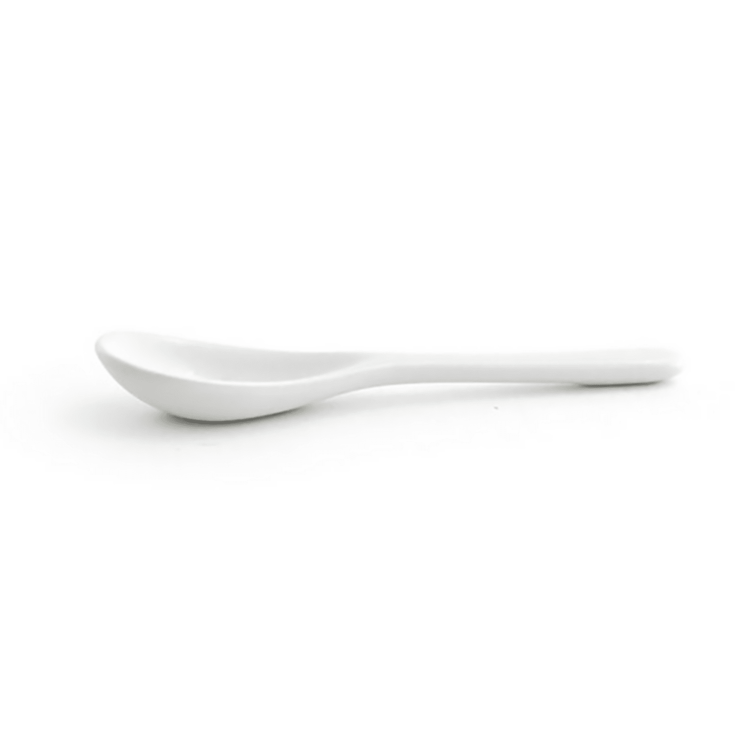 Front of the House FSP009WHP23 5 Condiment Spoon - Porcelain, White, Case of 12