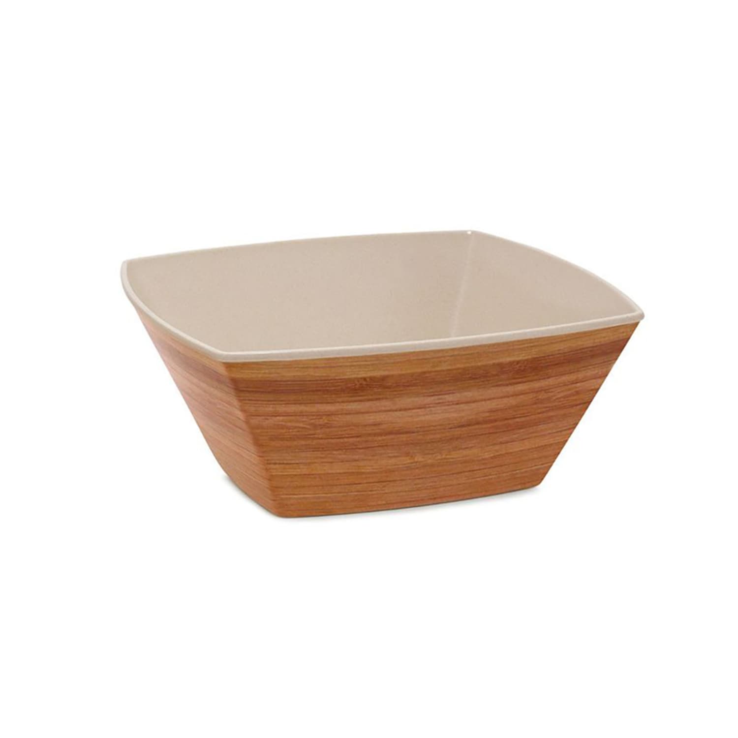 Front of the House DBO107BBB22 104 oz Square Mod Bowl - Bamboo, Natural, Brown, Case of 6