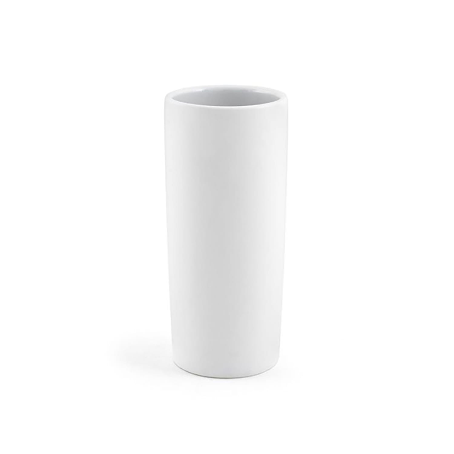 Front of the House DMU014WHP22 9 1/2 oz Round Cup - Porcelain, White, Case of 6