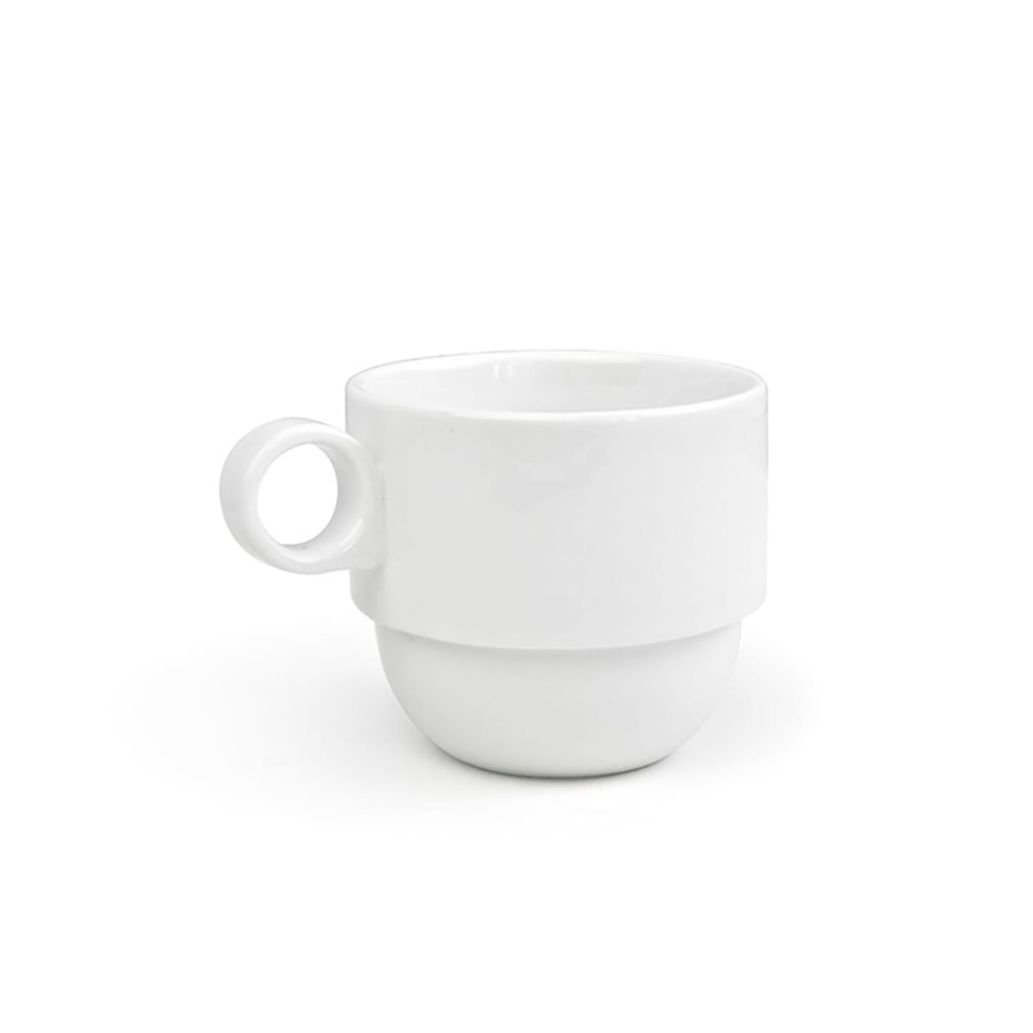 Front of the House DMU016WHP23 13 oz Round Monaco Mug - Porcelain, White, Case of 12