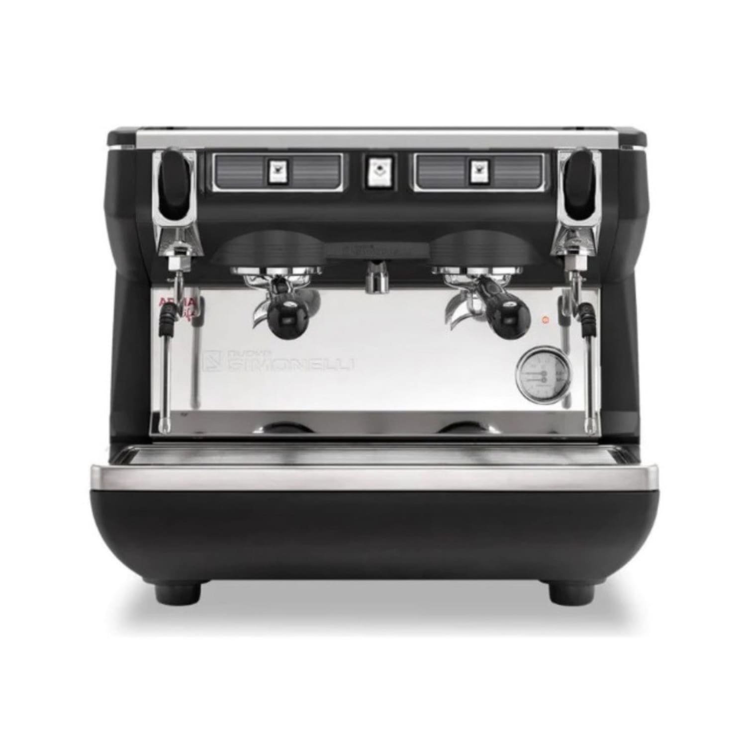 Nuova Simonelli APPIA LIFE COMPACT SEMI 220V Semi Automatic Commercial Espresso Machine w/ 2 Groups & 2 Steam Wands - 208-240v/1ph, Stainless Steel
