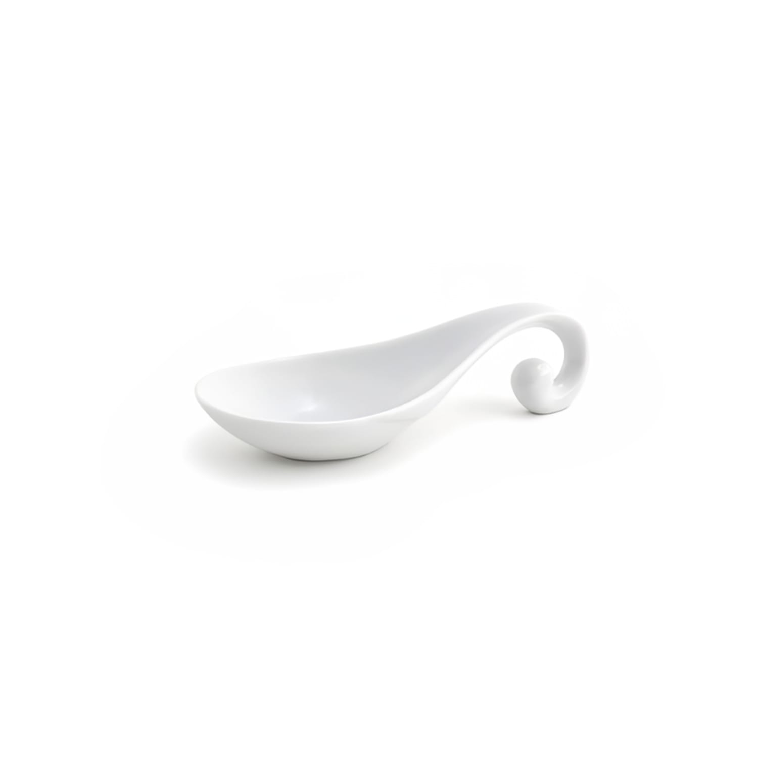 Front of the House FSP008WHP23 4 1/2 Spoon - Porcelain, White, Case of 12
