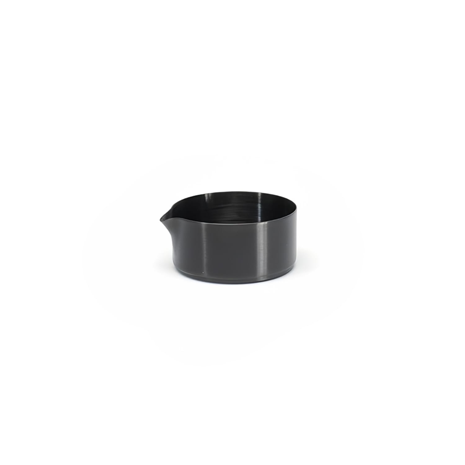 Front of the House TCR014BKS23 5 oz Soho Pourer - Stainless Steel, Matte Black, Case of 12