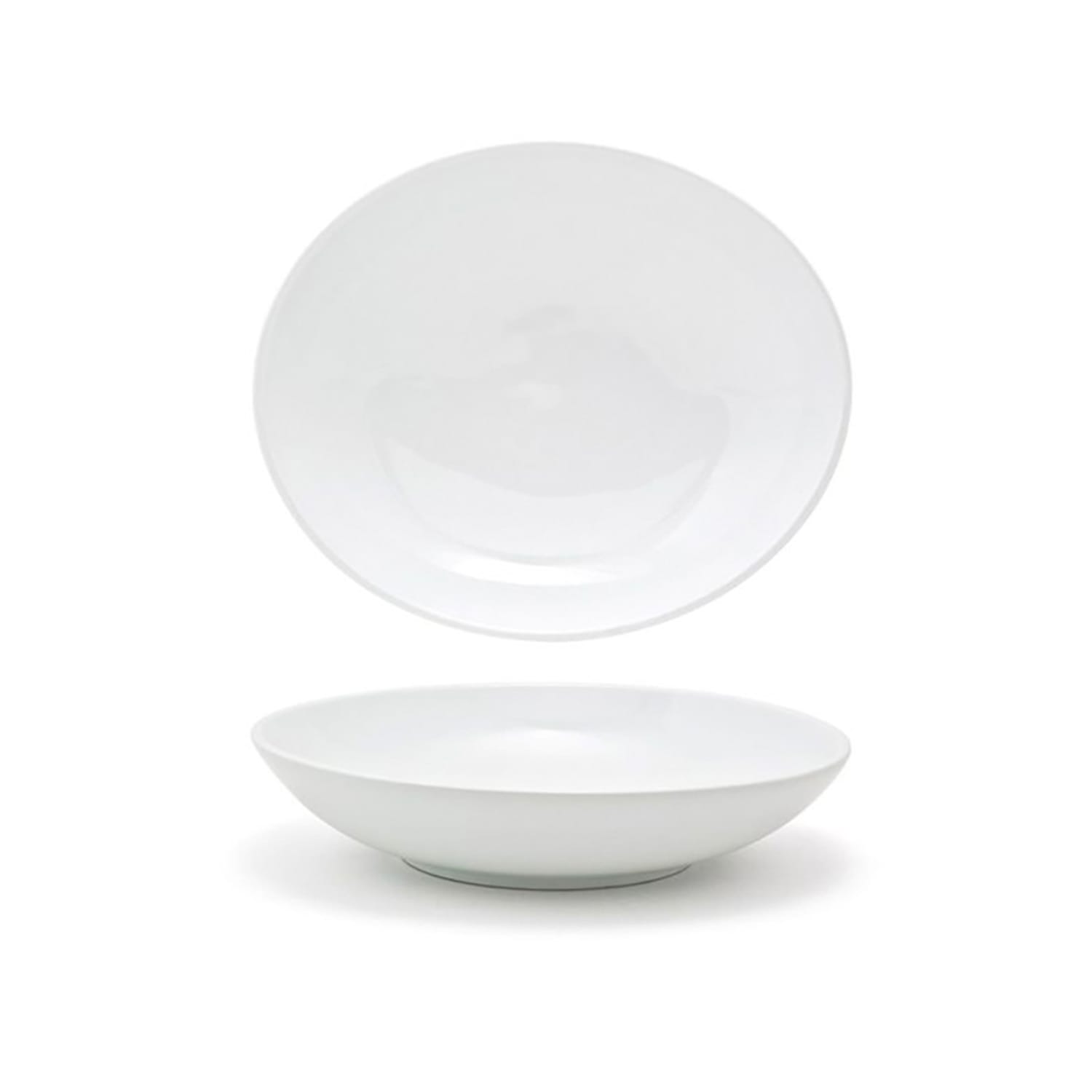 Front of the House DBO083WHP22 28 oz Oval Ellipse Bowl - Porcelain, White, Case of 6