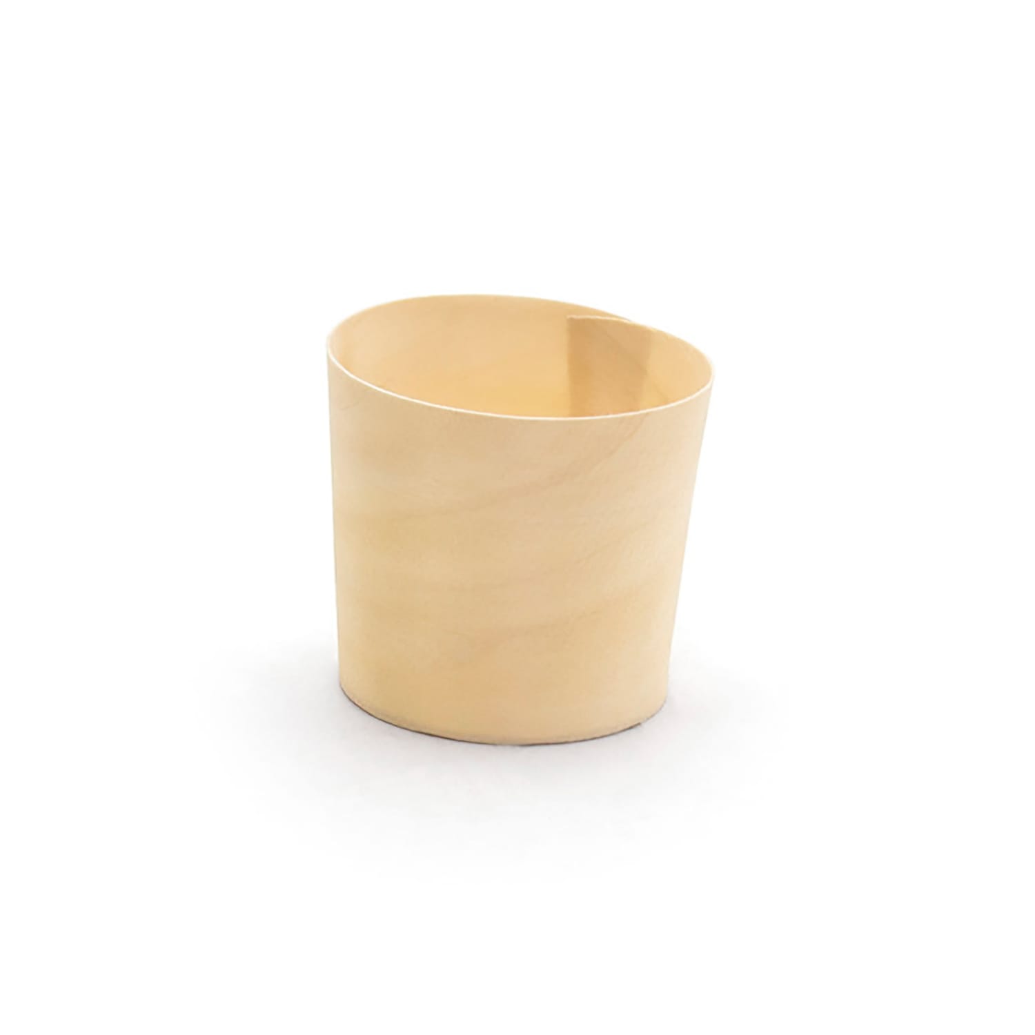 Front of the House ASC019NAW28 2 1/2 oz Servewise Disposable Ramekin, Pinewood, Beige, Case of 200