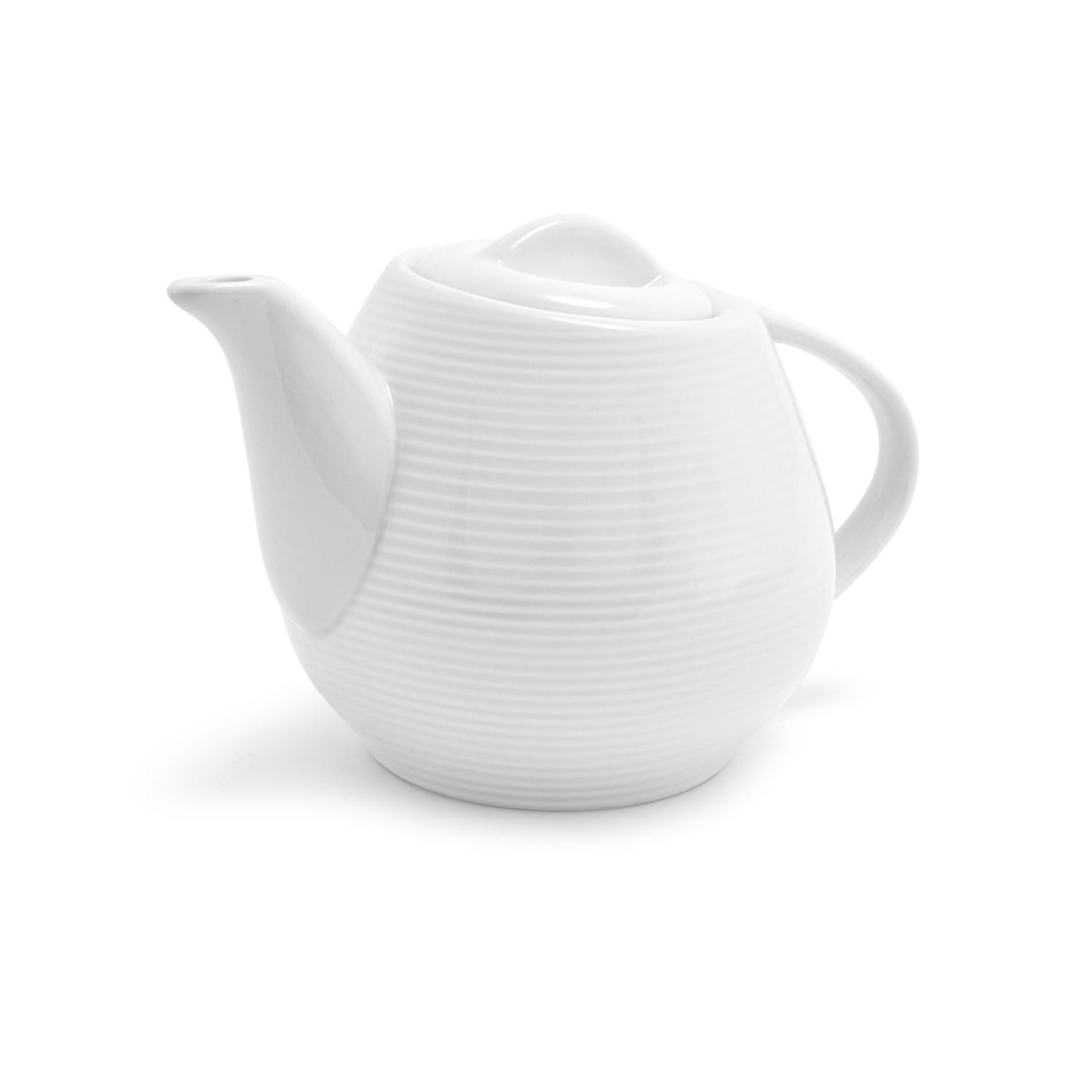 Front of the House BTP002WHP12 15 oz Spiral Teapot - Porcelain, White, Case of 6