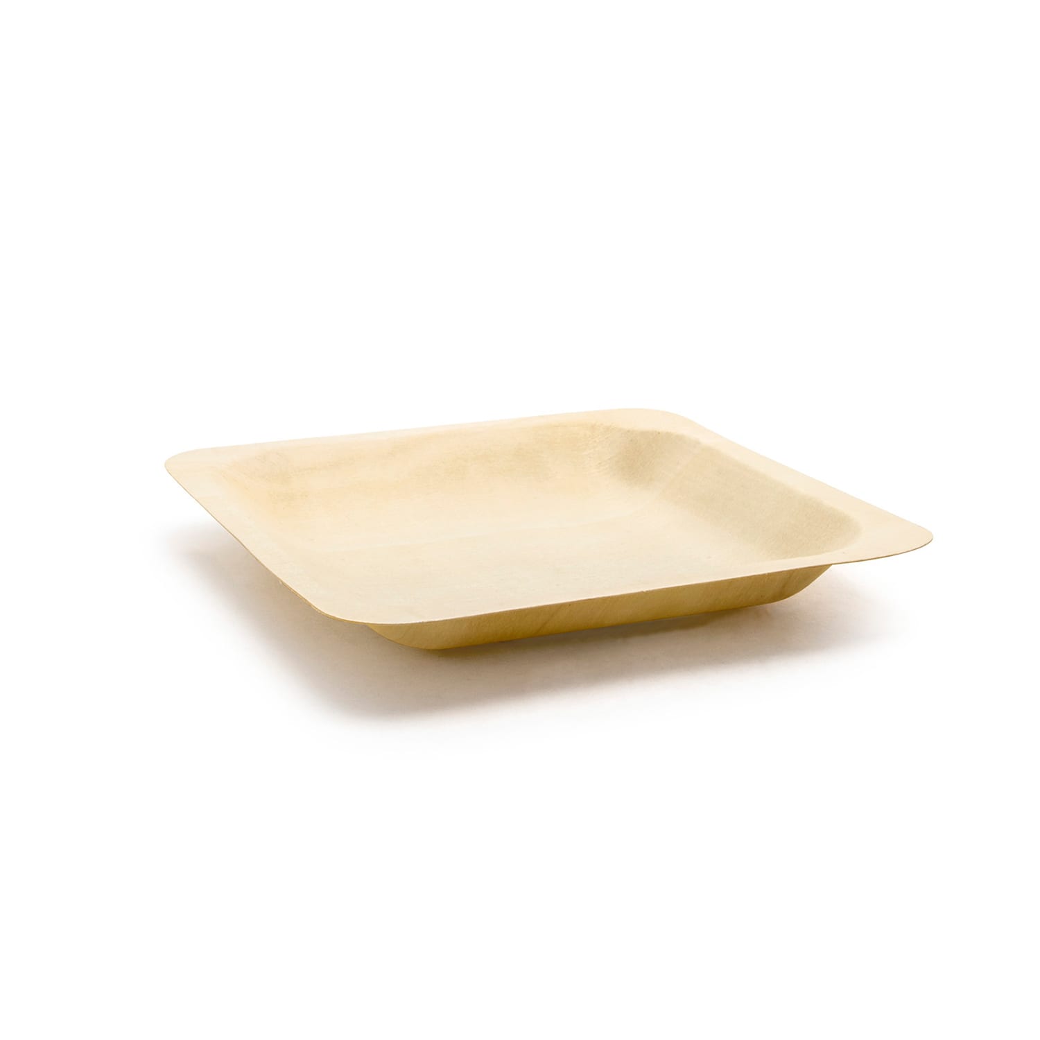 Front of the House DAP064NAW28 5 1/2 Square Servewise Disposable Plate, Pinewood, Beige, Case of 200