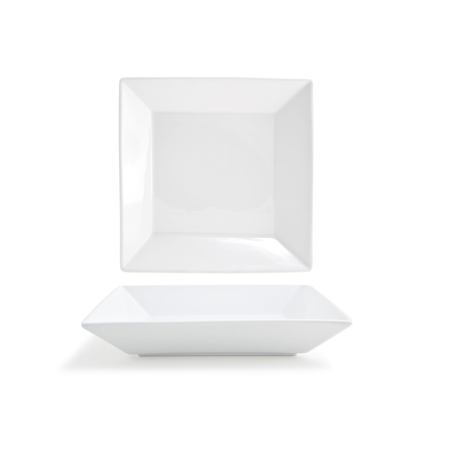 Front of the House DBO009WHP23 24 oz Square Kyoto - 9 x 9, Porcelain, White, 1 Dozen