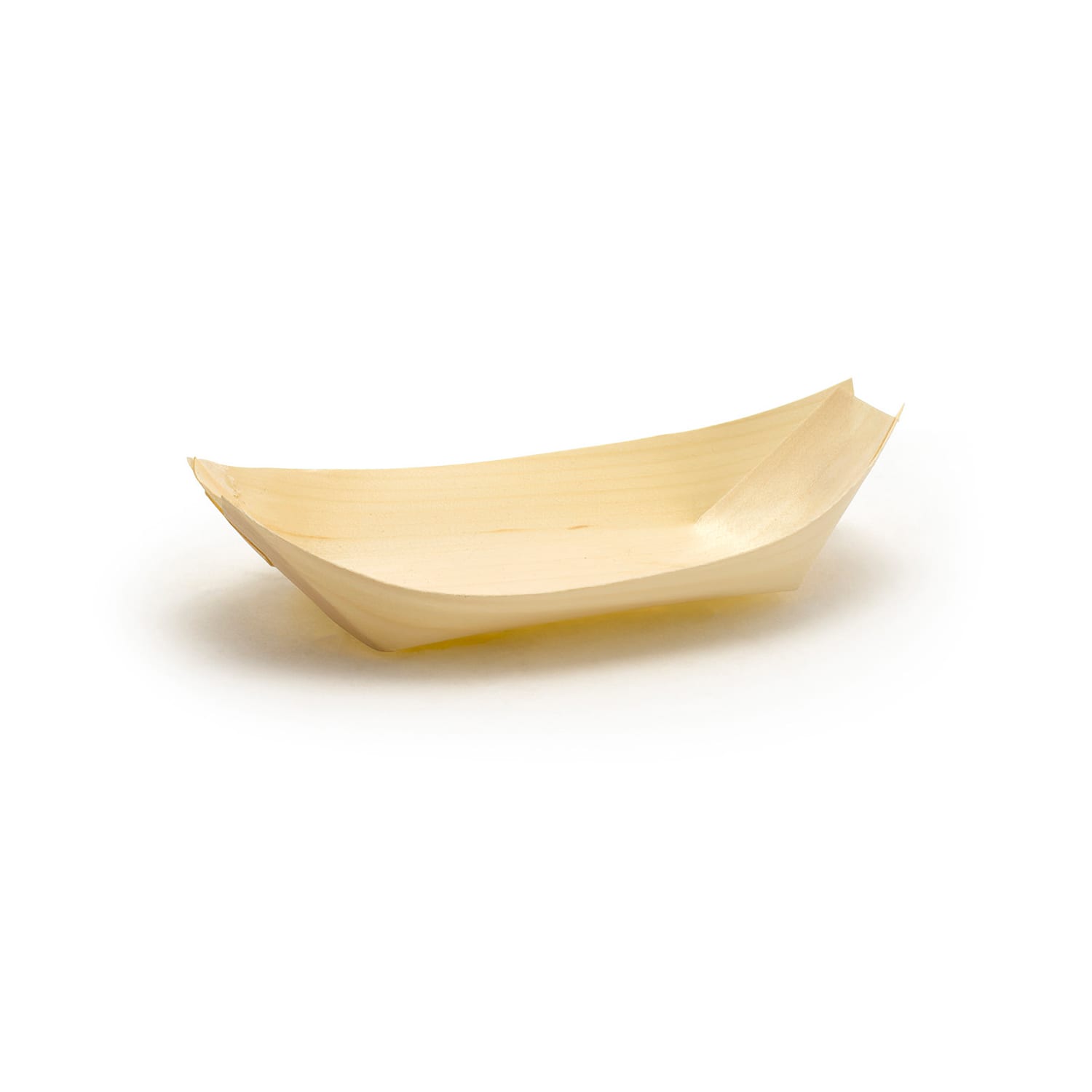 Front of the House DBO113NAW28 6 oz Servewise Disposable Serving Bowl - 6 1/2 x 3 1/2, Pinewood, Beige, Case of 200