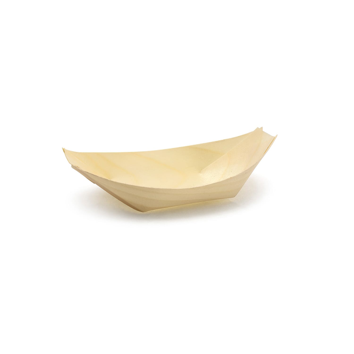 Front of the House DBO112NAW28 4 oz Servewise Disposable Serving Bowl - 5 1/4 x 3, Pinewood, Beige, Case of 200