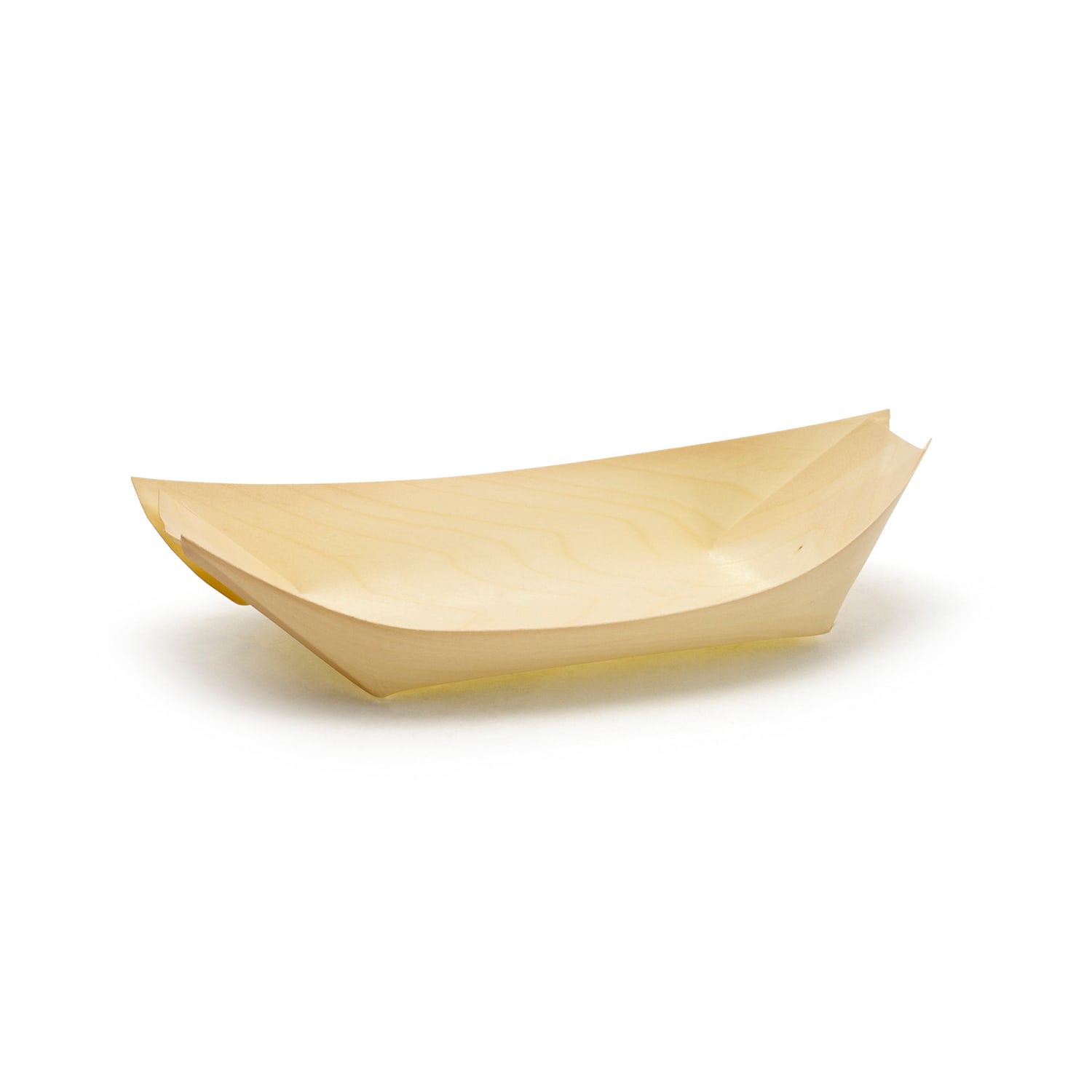 Front of the House DBO114NAW28 9 oz Servewise Disposable Serving Bowl - 8 1/4 x 4 1/4, Pinewood, Beige, Case of 200
