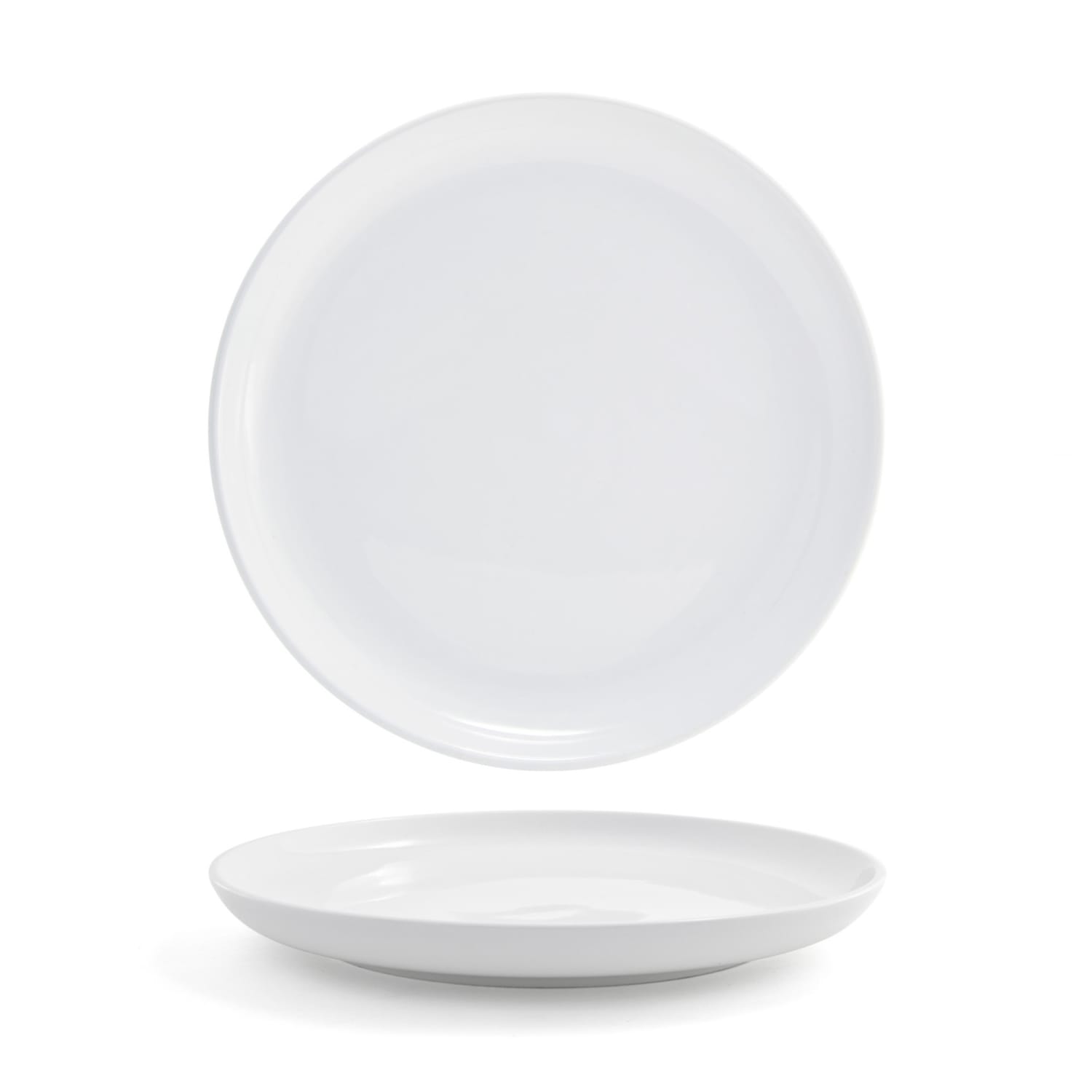 Front of the House DOS018WHP22 11 1/2 Round Harmony Plate - Porcelain, White, Case of 6