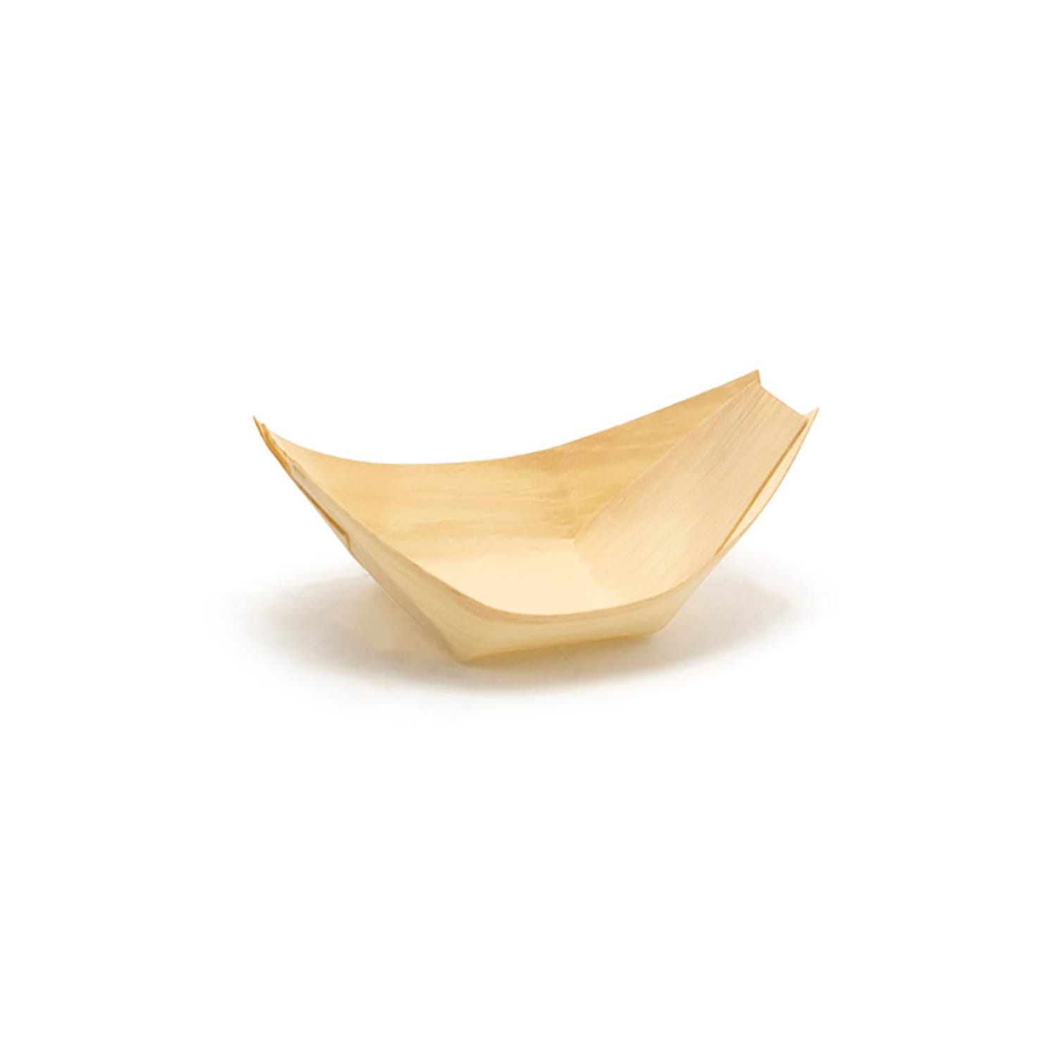 Front of the House DSD063NAW28 2 oz Servewise Disposable Serving Bowl - 3 x 2, Pinewood, 1 1/2 oz., Biodegradable, Beige, Case of 200