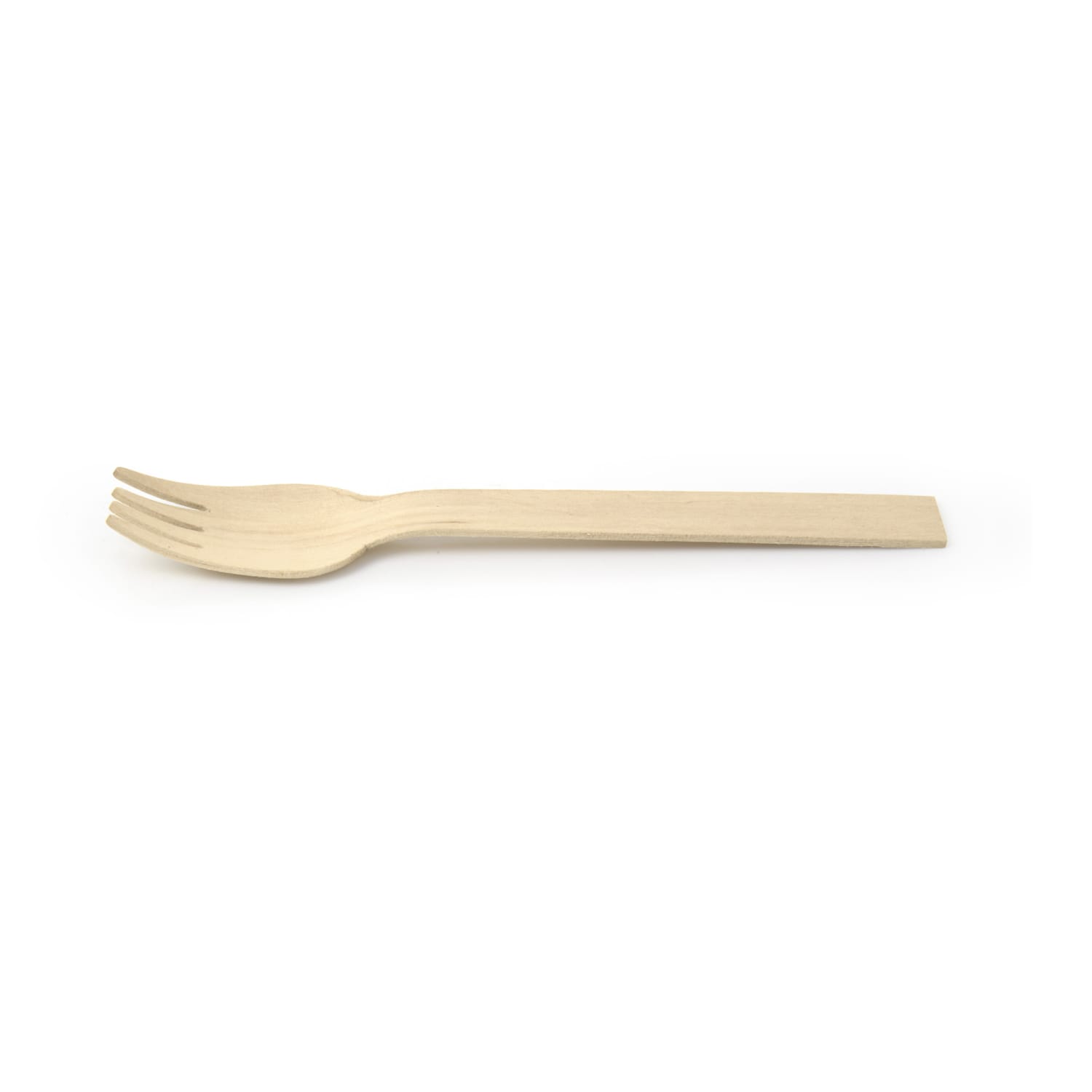 Front of the House FDF014NAW28 6 1/4 Servewise Disposable Fork, Pinewood, Beige, Case of 200