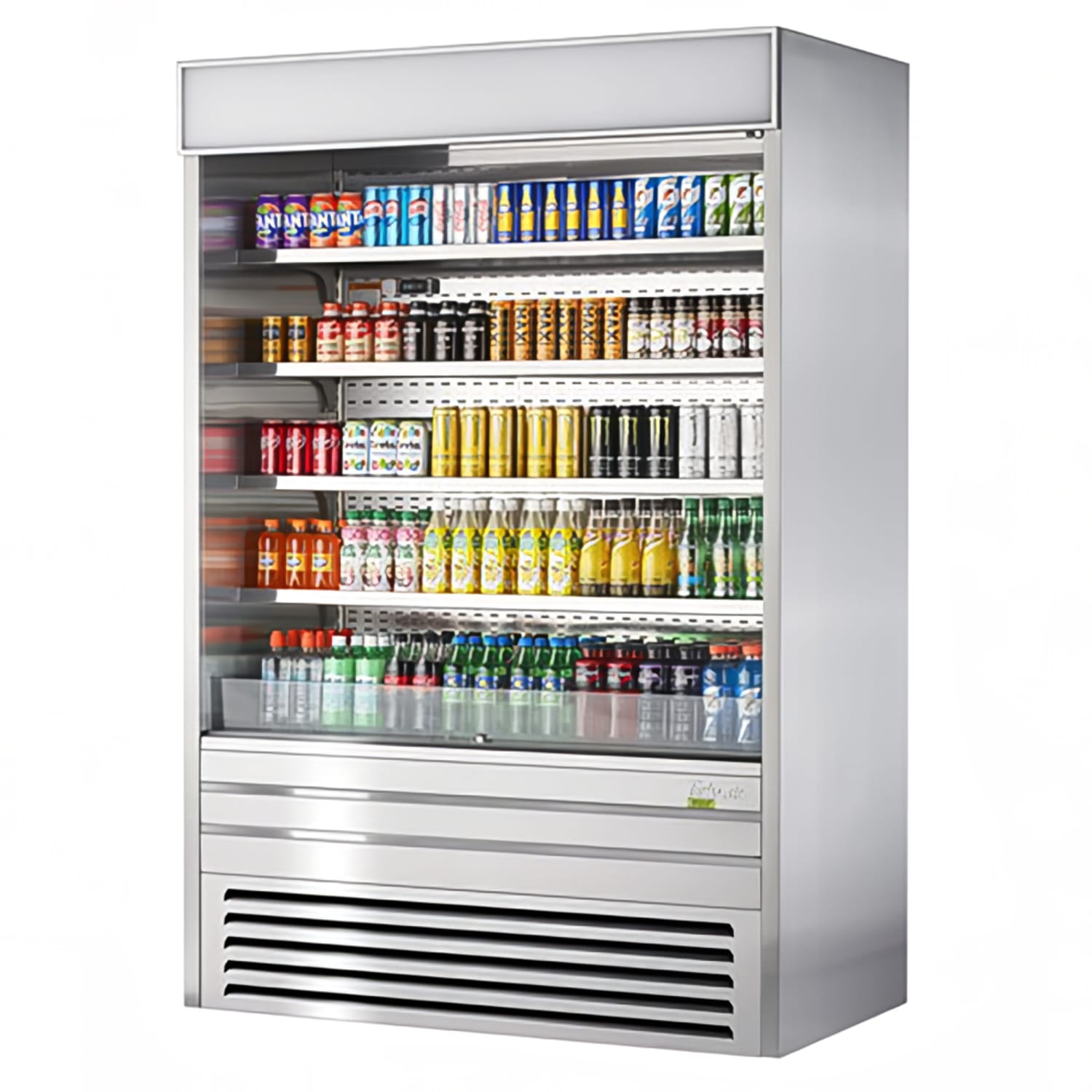 Turbo Air TOM-60ES-N 60 Vertical Open Air Cooler w/ 5 Levels, 115v/1ph, Stainless Steel