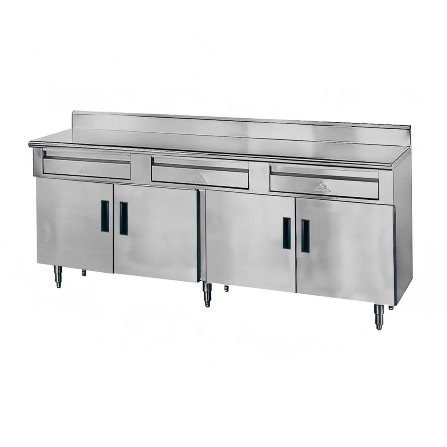 Advance Tabco HDRC-306 72 x 30 Stationary Equipment Stand for General Use, Cabinet Base, 304 Stainless Steel, Enclosed Drawers