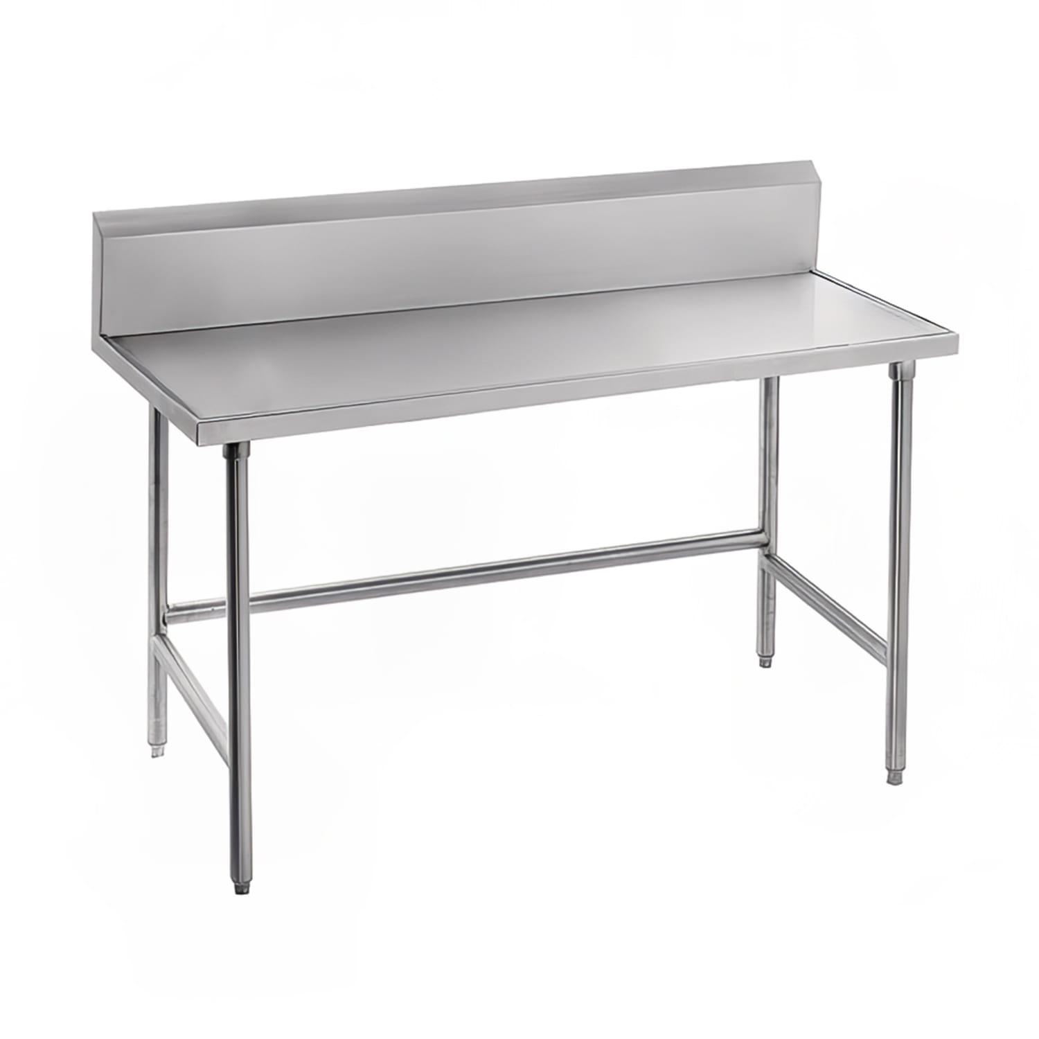 Advance Tabco TKLAG-240-X 30 16 ga Work Table w/ 430 Series Stainless Steel Top, 5 Backsplash, 5"" Backsplash, Open Base