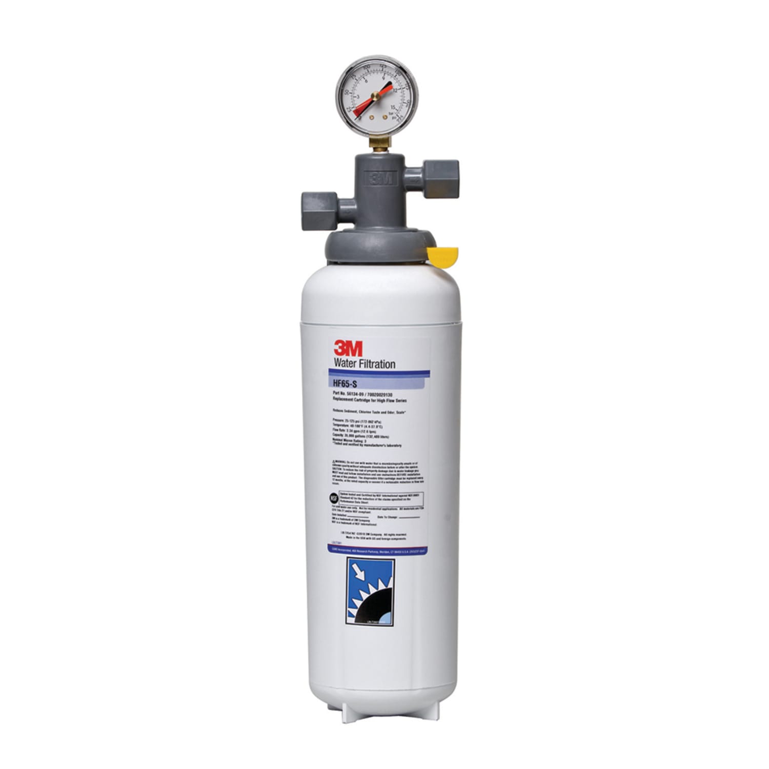 3M Cuno ICE165S Single Combination Water Filter Cartridge Assembly, Tank