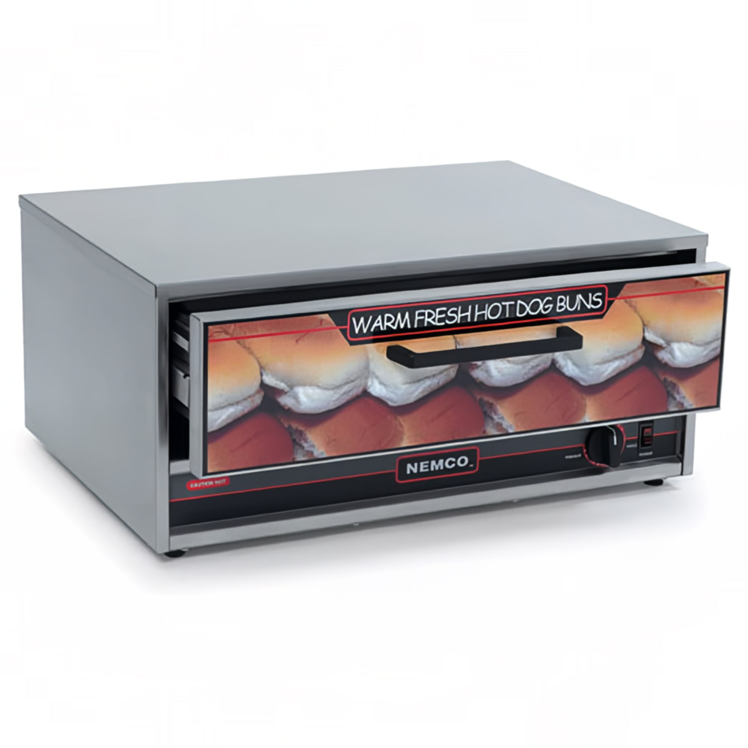 Nemco 8045N-BW Humidified Hot Dog Bun Warmer w/ 32 Bun Capacity, 120v, Stainless Steel