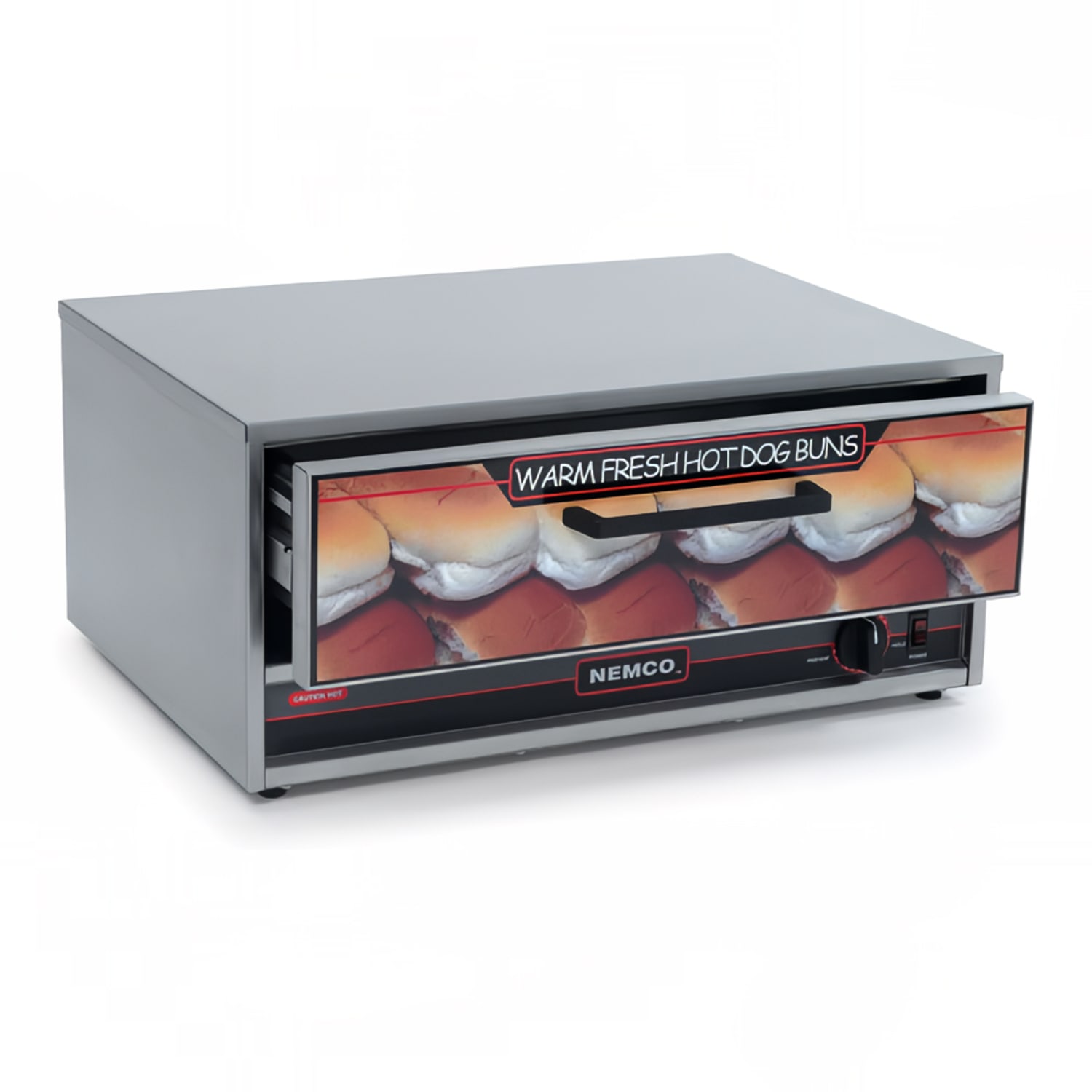 Nemco 8027-BW-220 Humidified Hot Dog Bun Warmer w/ 32 Bun Capacity, 220v/1ph, Stainless Steel
