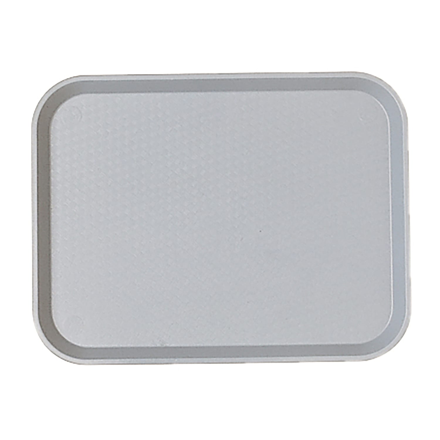 Cambro 1418FF107 Plastic Fast Food Tray - 17 3/4L x 13 4/5W, Pearl Gray, 1 Dozen